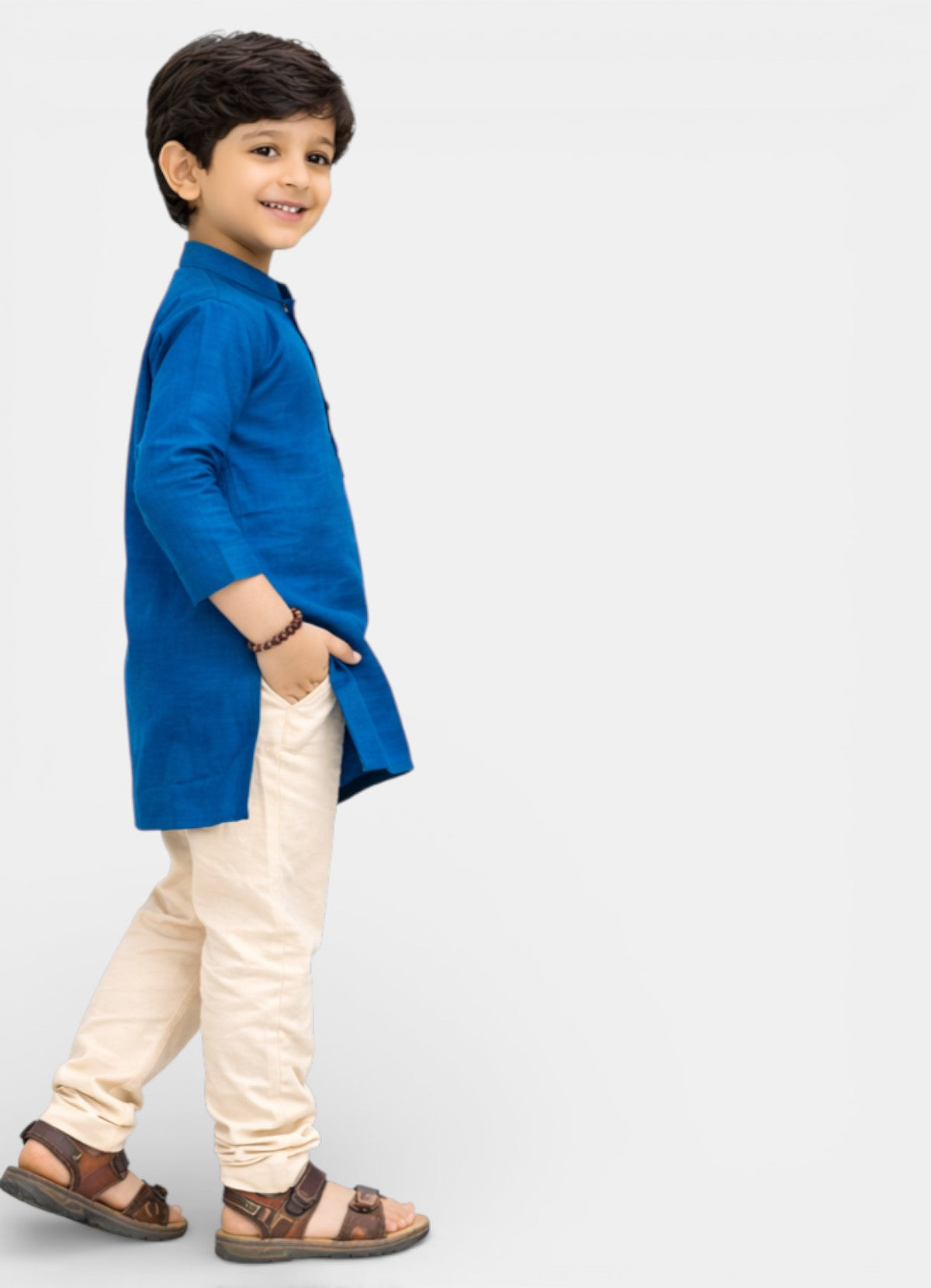 TATTVA Boys Cotton Solid Ethnic Kurta