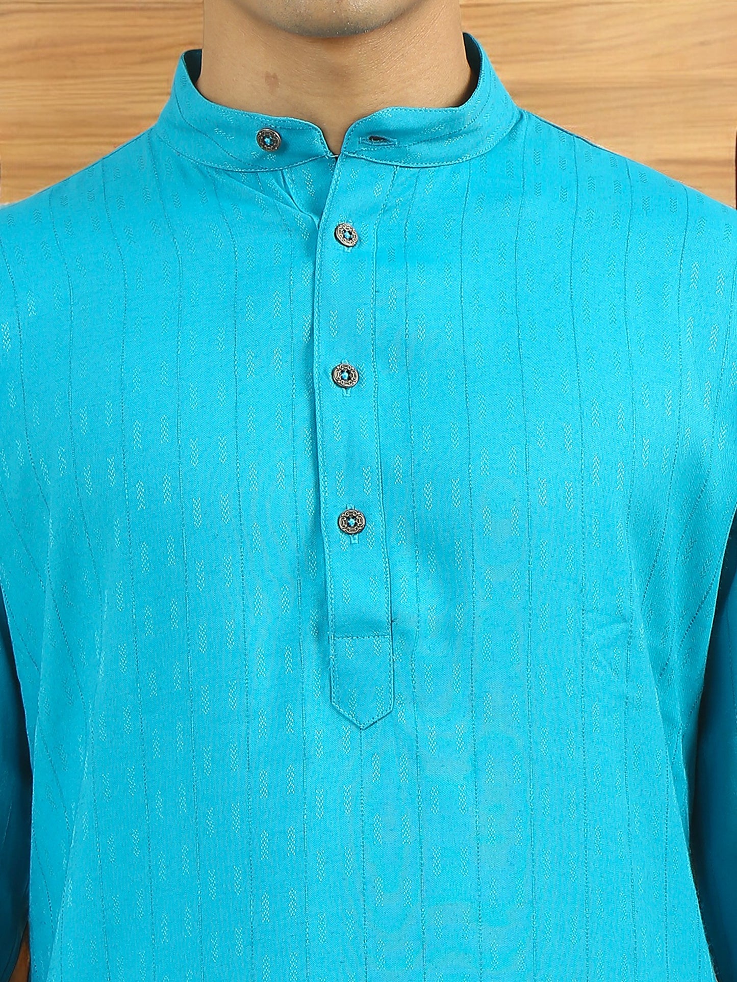 Tattva Men Cotton Blend Kurta Pyjama Set