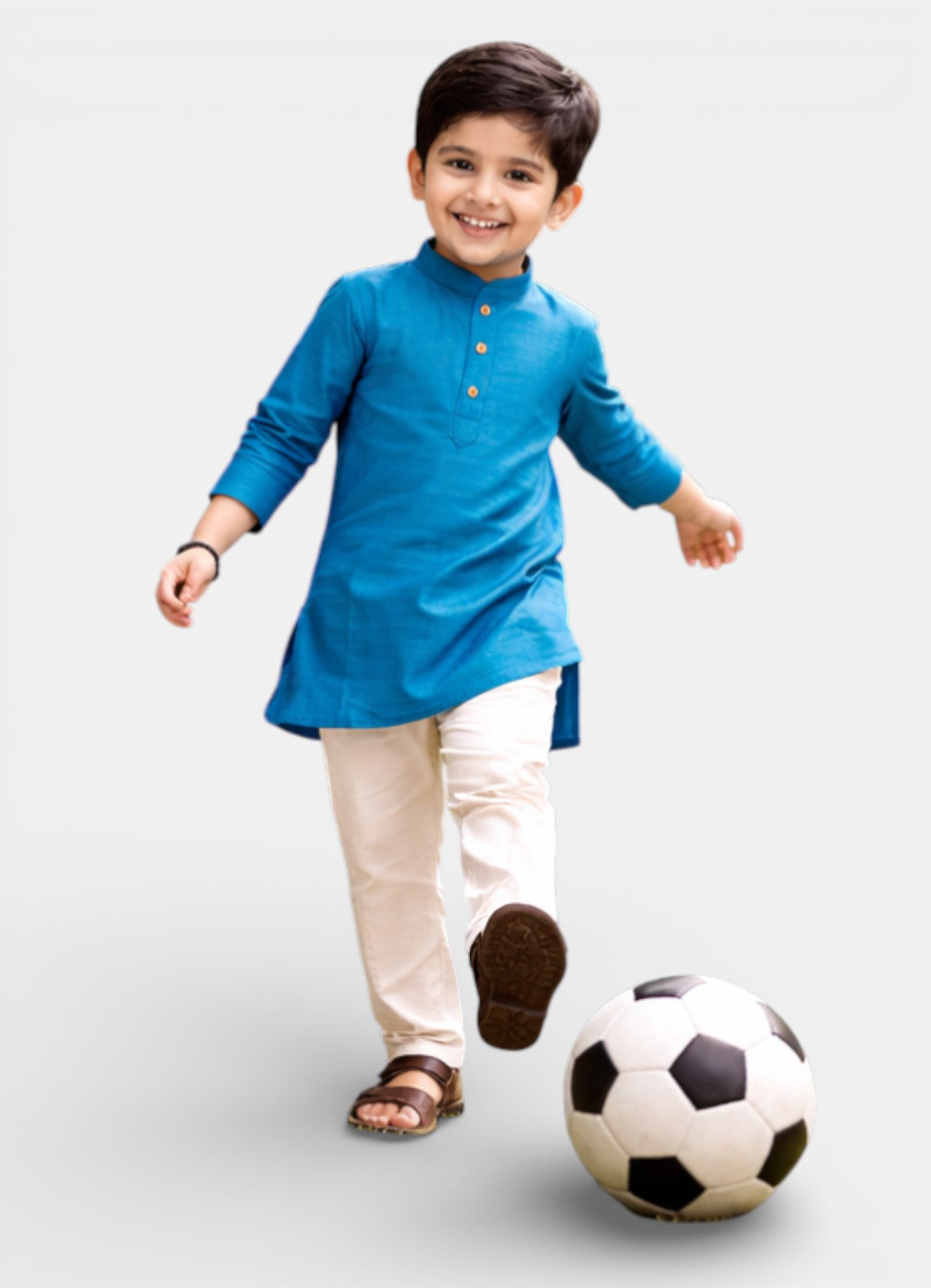 TATTVA Boys Cotton Solid Ethnic Kurta