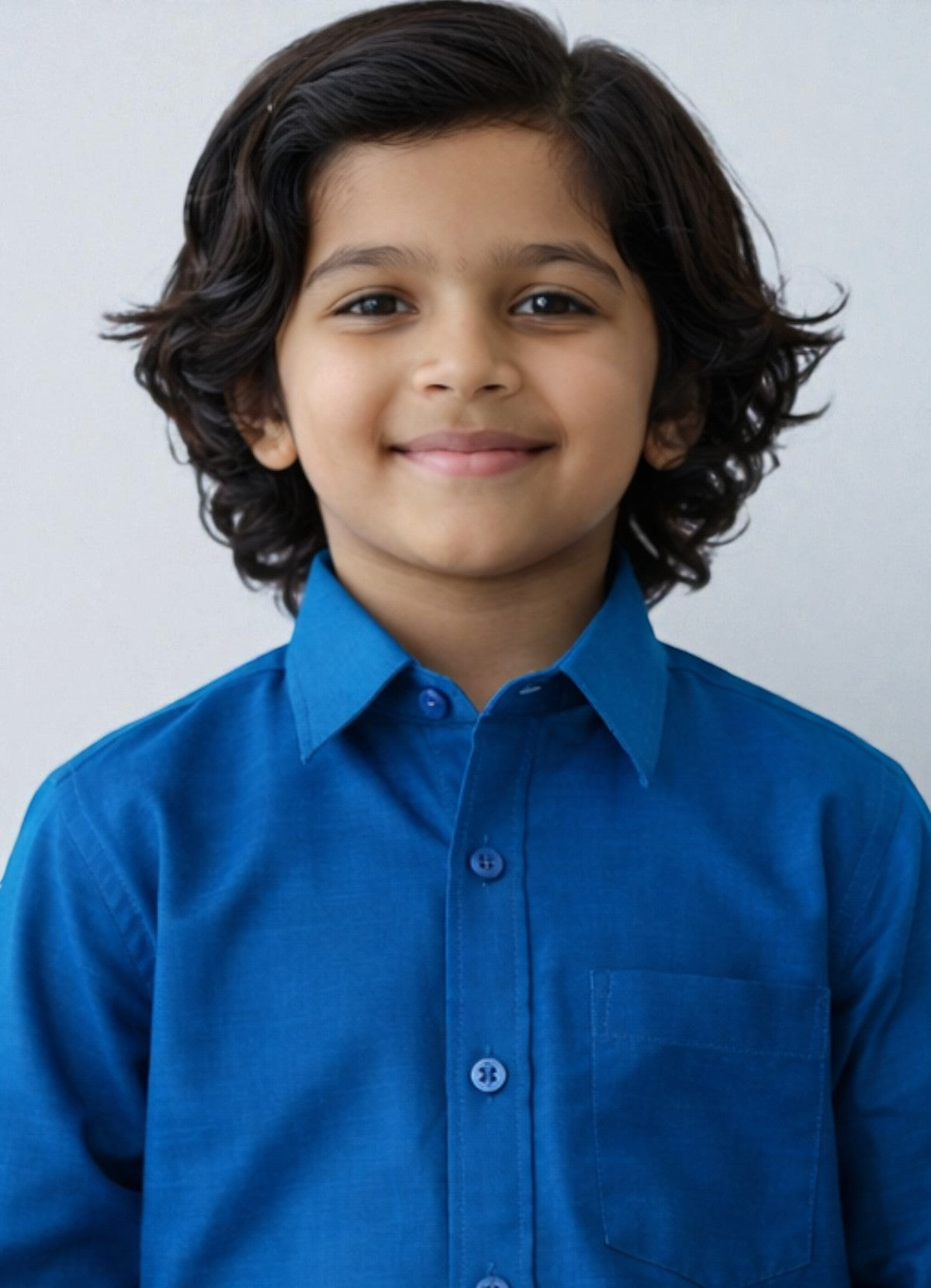 TATTVA Boys Solid Cotton Full Sleeves Shirt