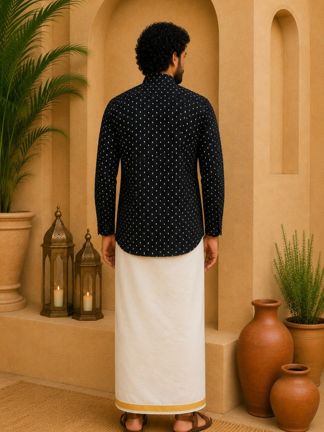 Tattva Woven Design Thread Work Super Short Kurta