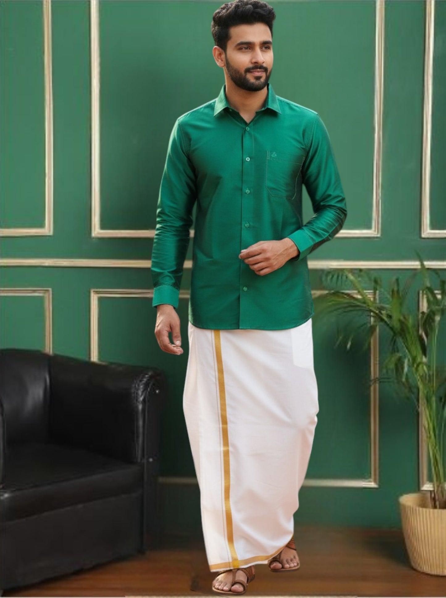 Tattva Men Classic Slim Fit Opaque Solid Casual Shirt