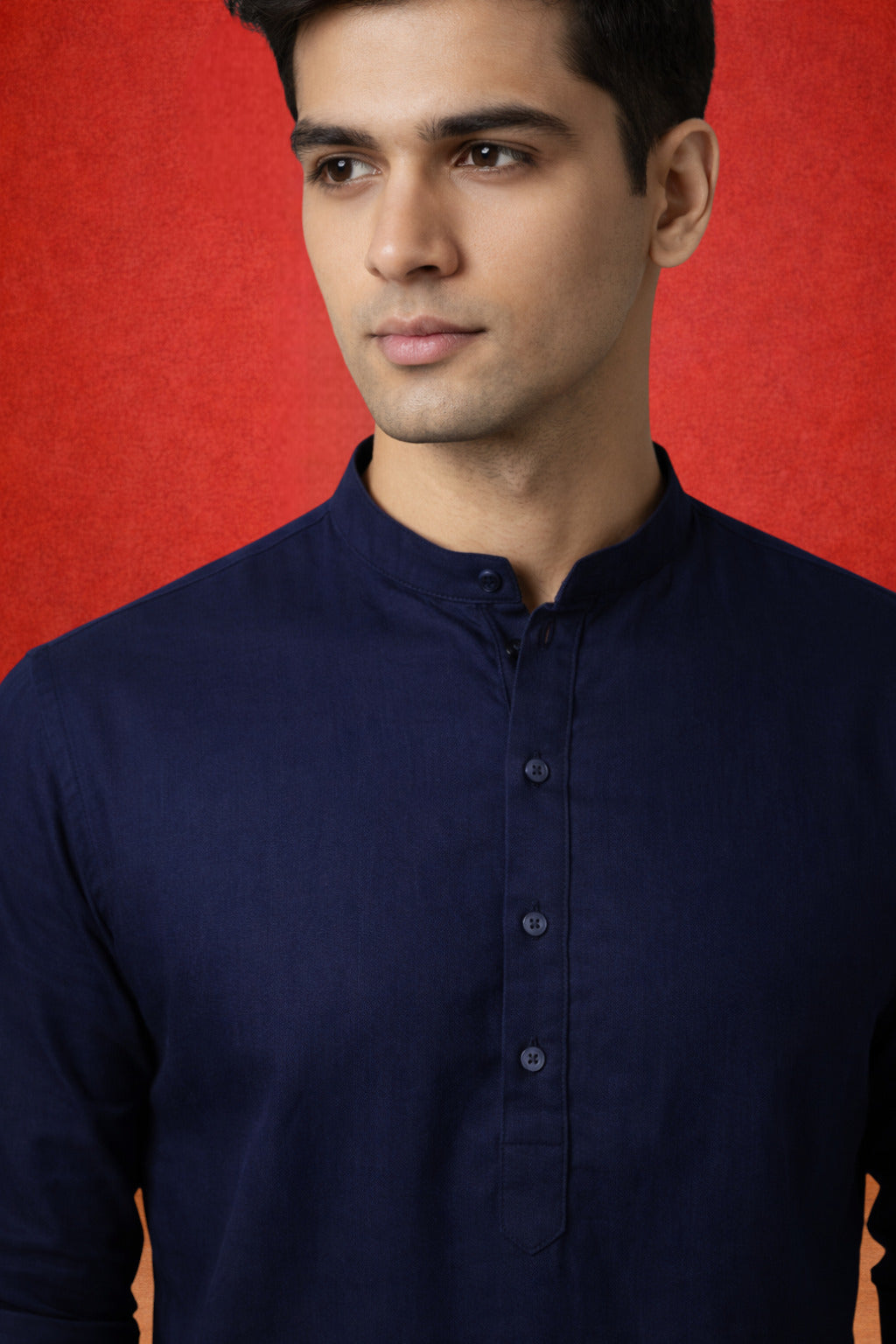 Tattva Men Premium Cotton Printed Straight Kurta