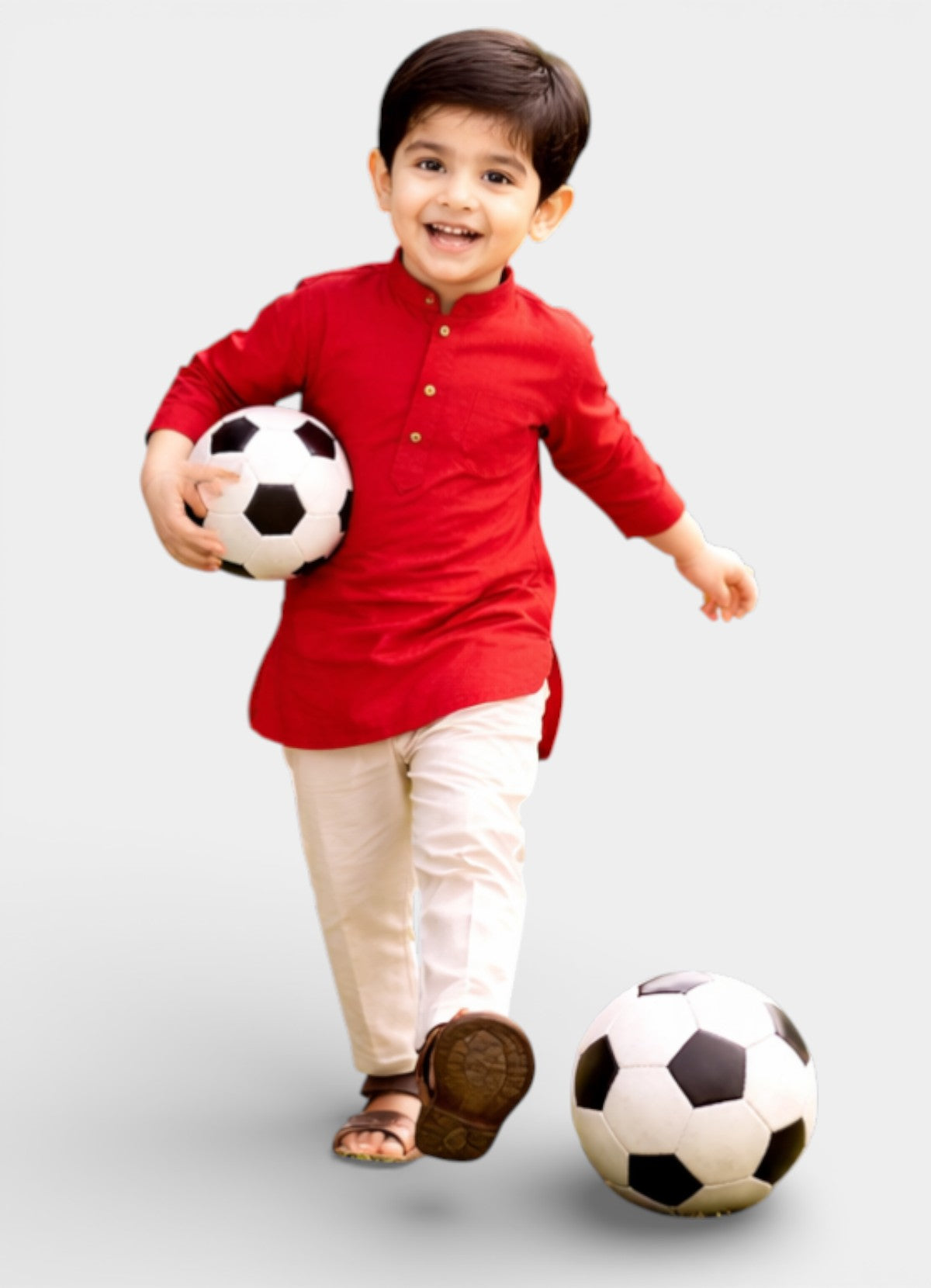 TATTVA Boys Cotton Solid Ethnic Kurta
