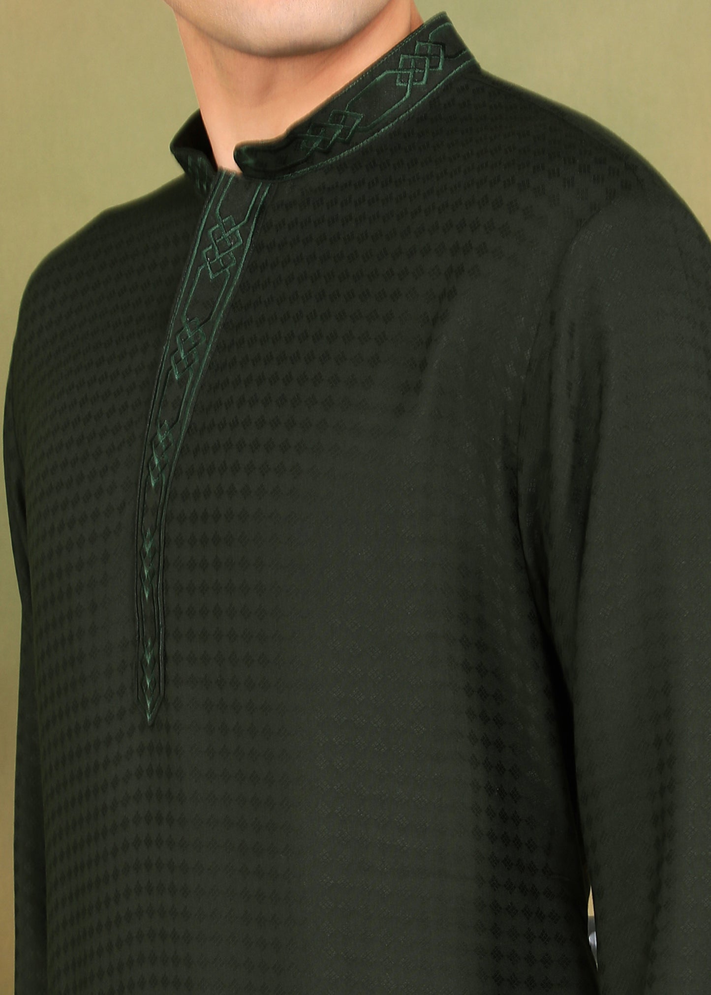 Tattva Men Geometric Kurta Pyjama Set