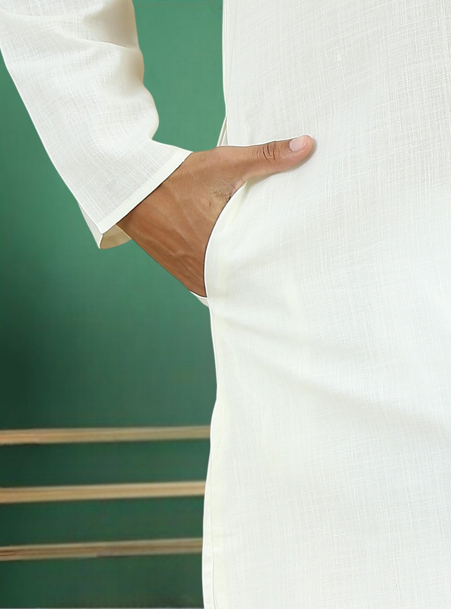 Tattva Men Premium Cotton Solid Straight Kurta