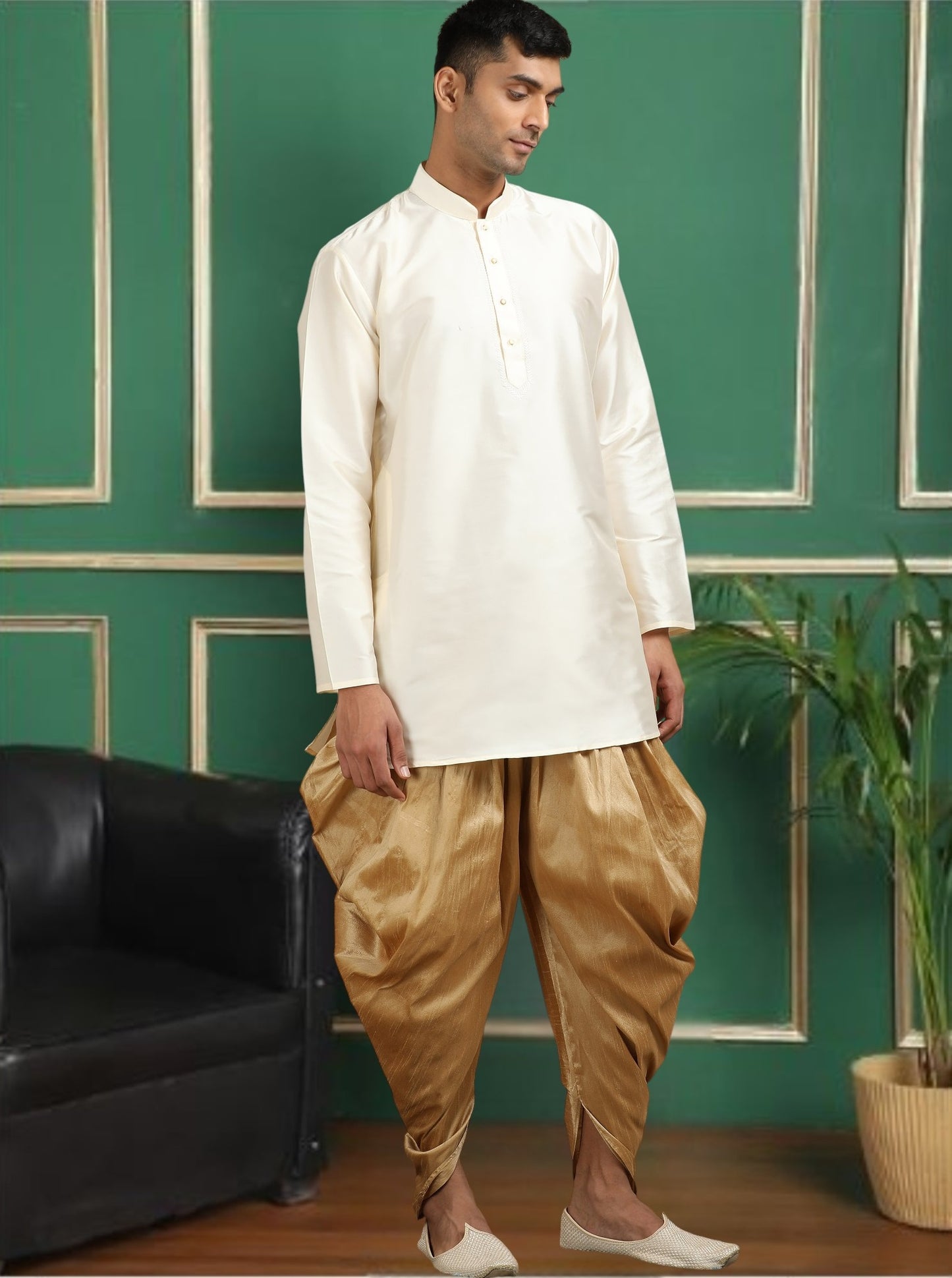 Tattva Cream Toned Short Kurta