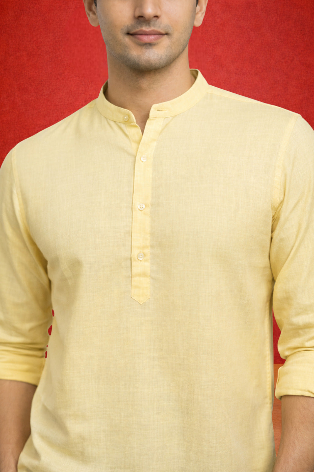 Tattva Men Premium Cotton Printed Straight Kurta