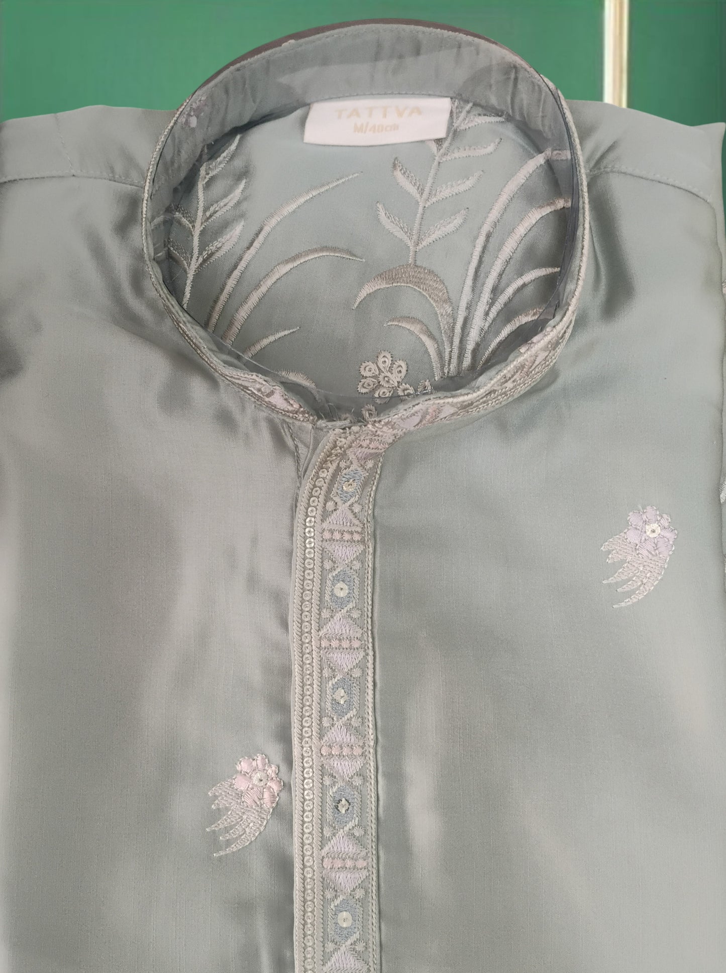 Tattva Men Embroidered Threadwork Kurta with Pyjama