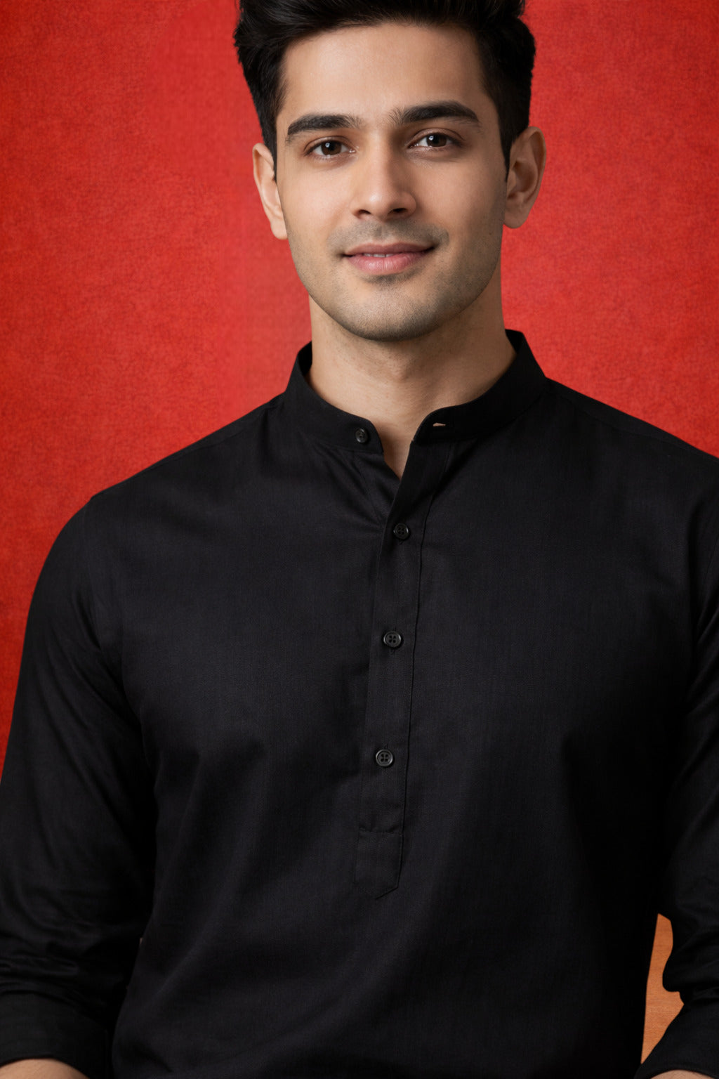 Tattva Men Premium Cotton Printed Straight Kurta