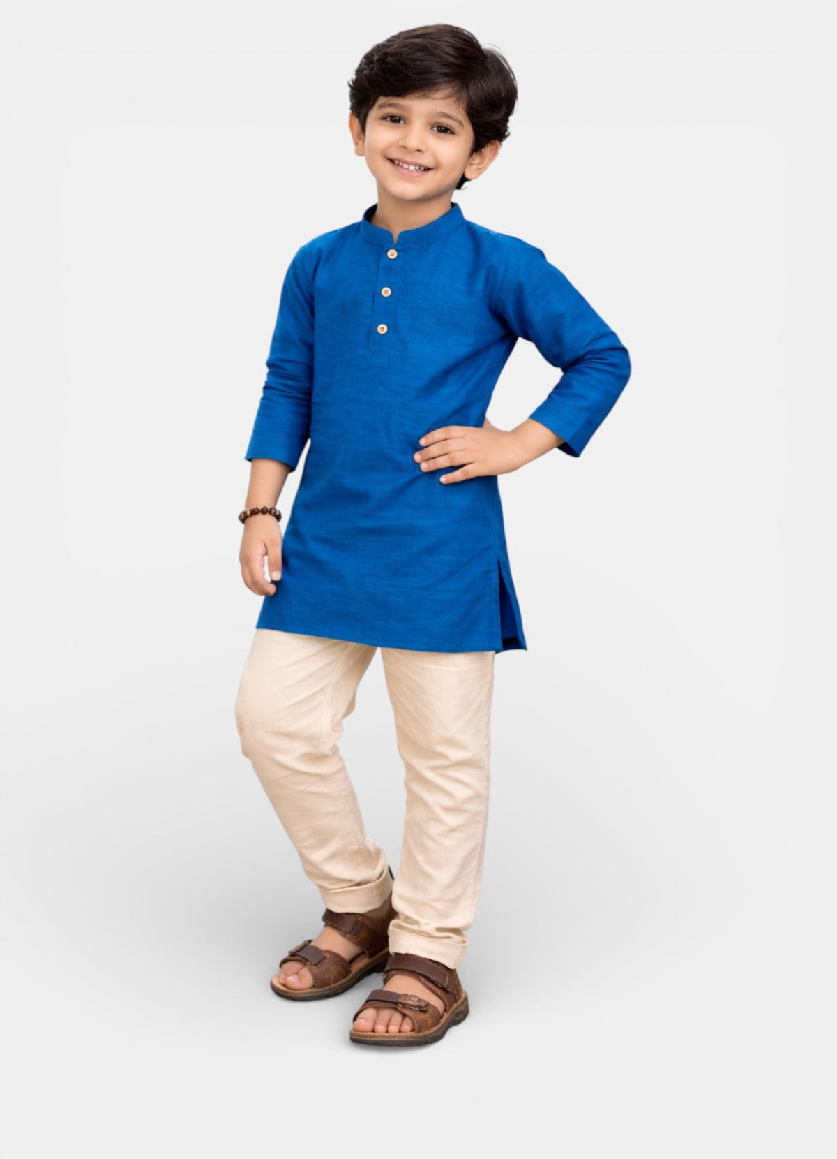 TATTVA Boys Cotton Solid Ethnic Kurta
