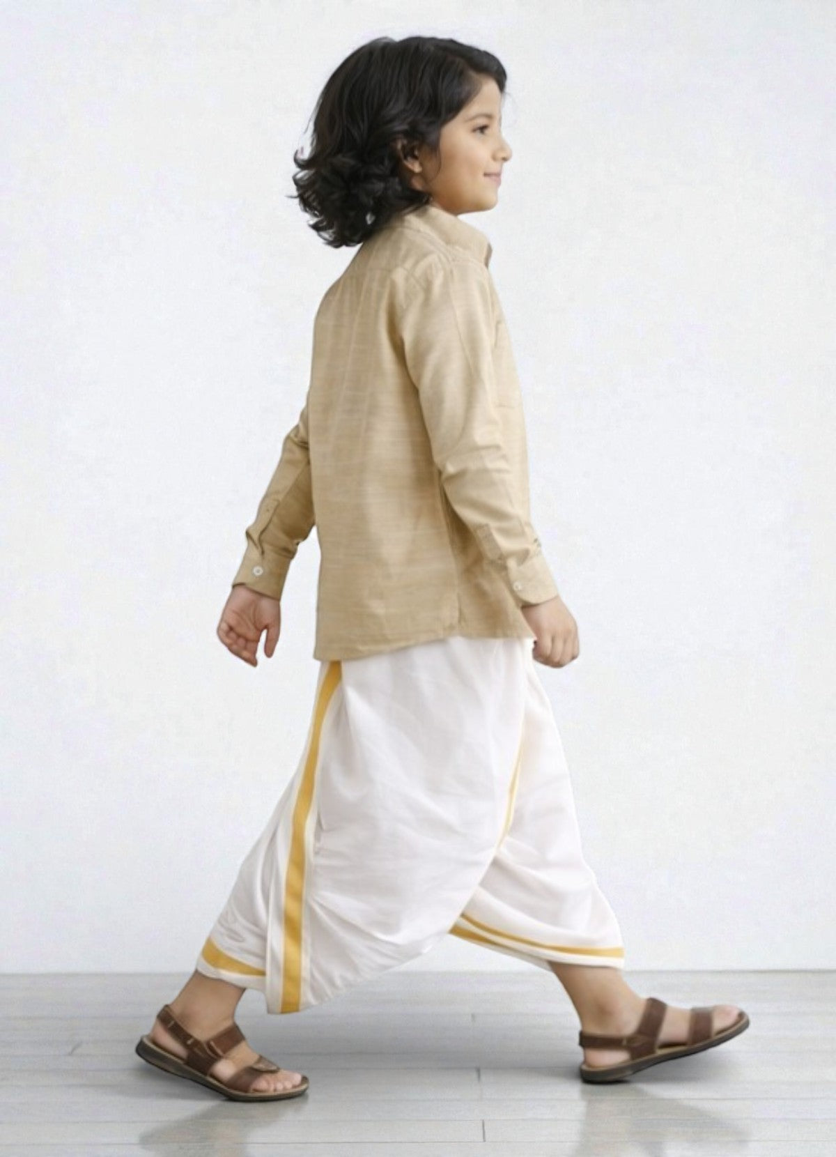 TATTVA Boys Solid Cotton Full Sleeves Shirt