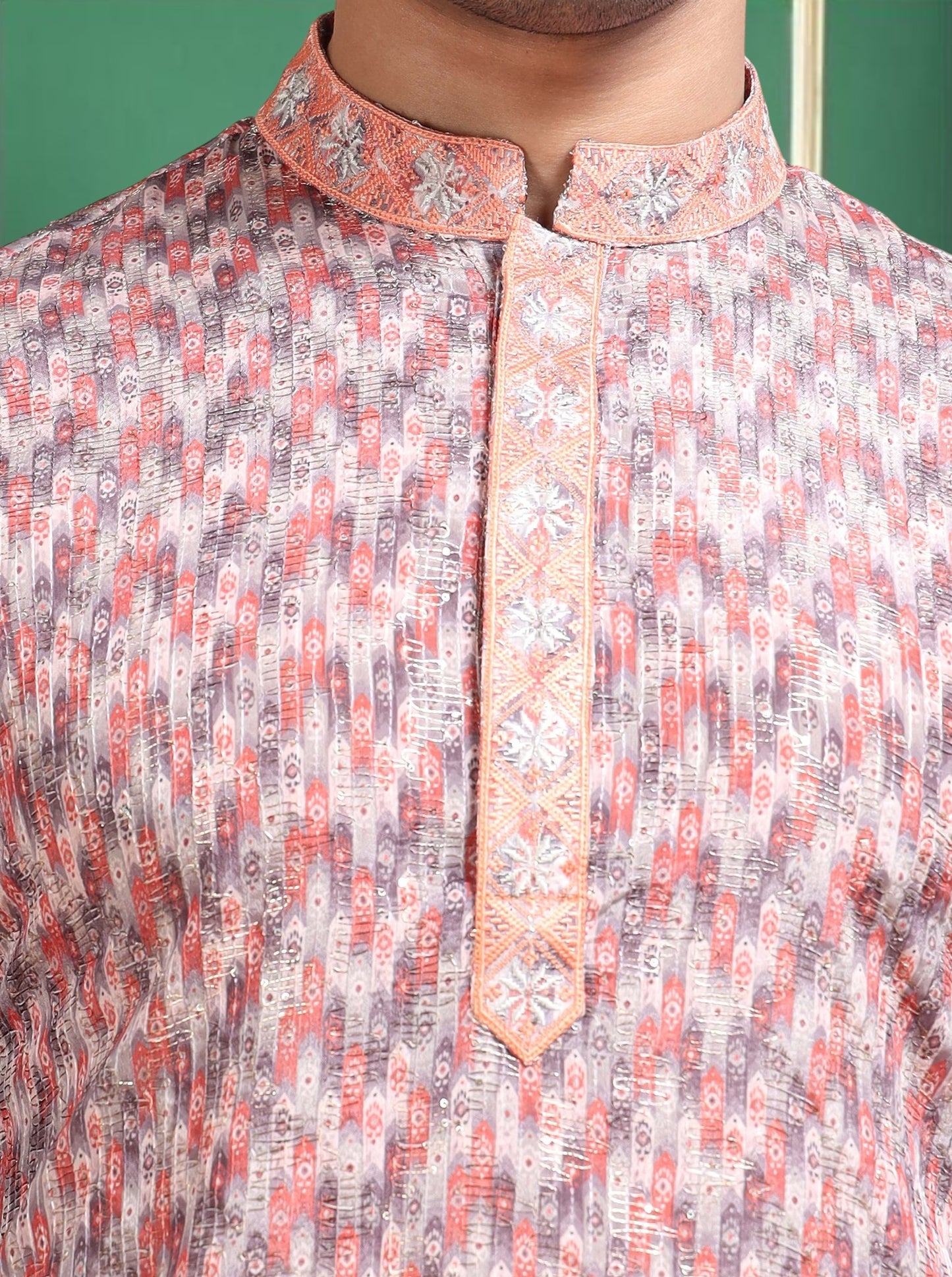 Tattva Men Empire Sequinned Kurta with Pyjamas