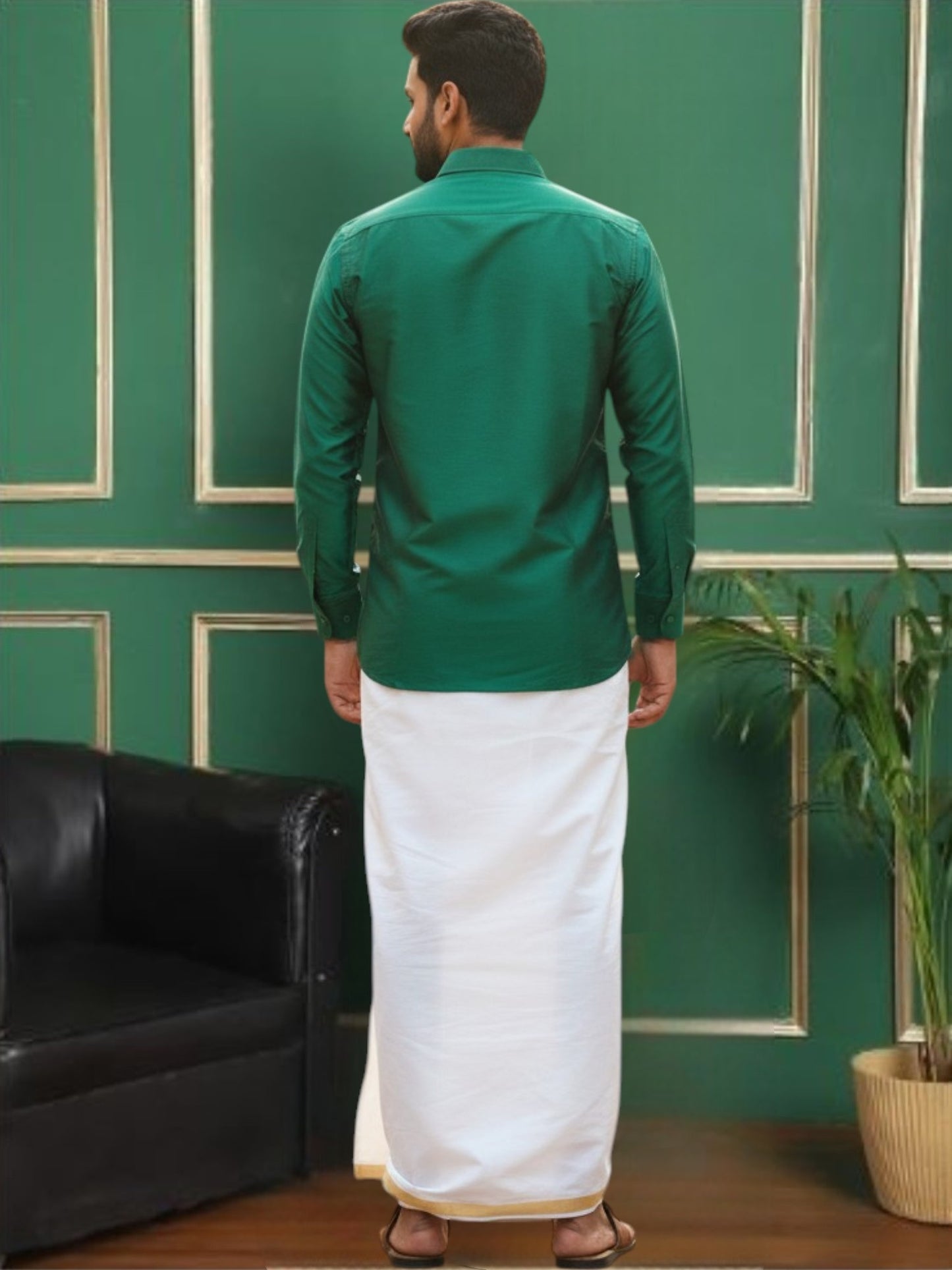 Tattva Men Classic Slim Fit Opaque Solid Casual Shirt