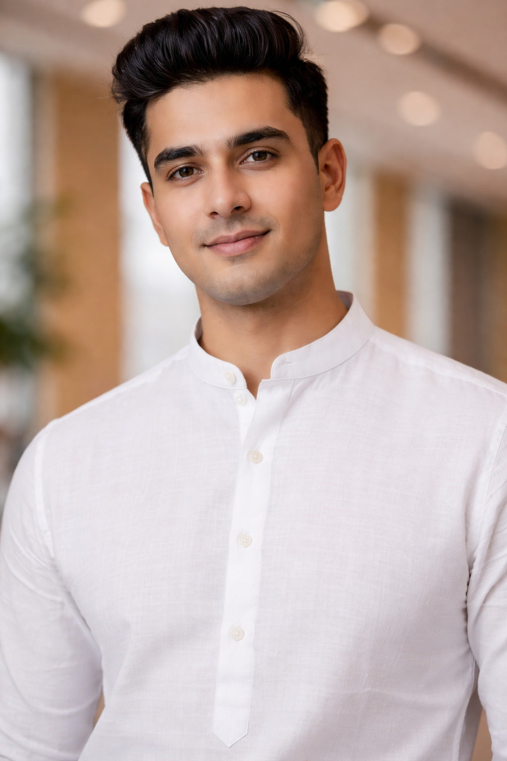 Tattva Men Premium Cotton Printed Straight Kurta