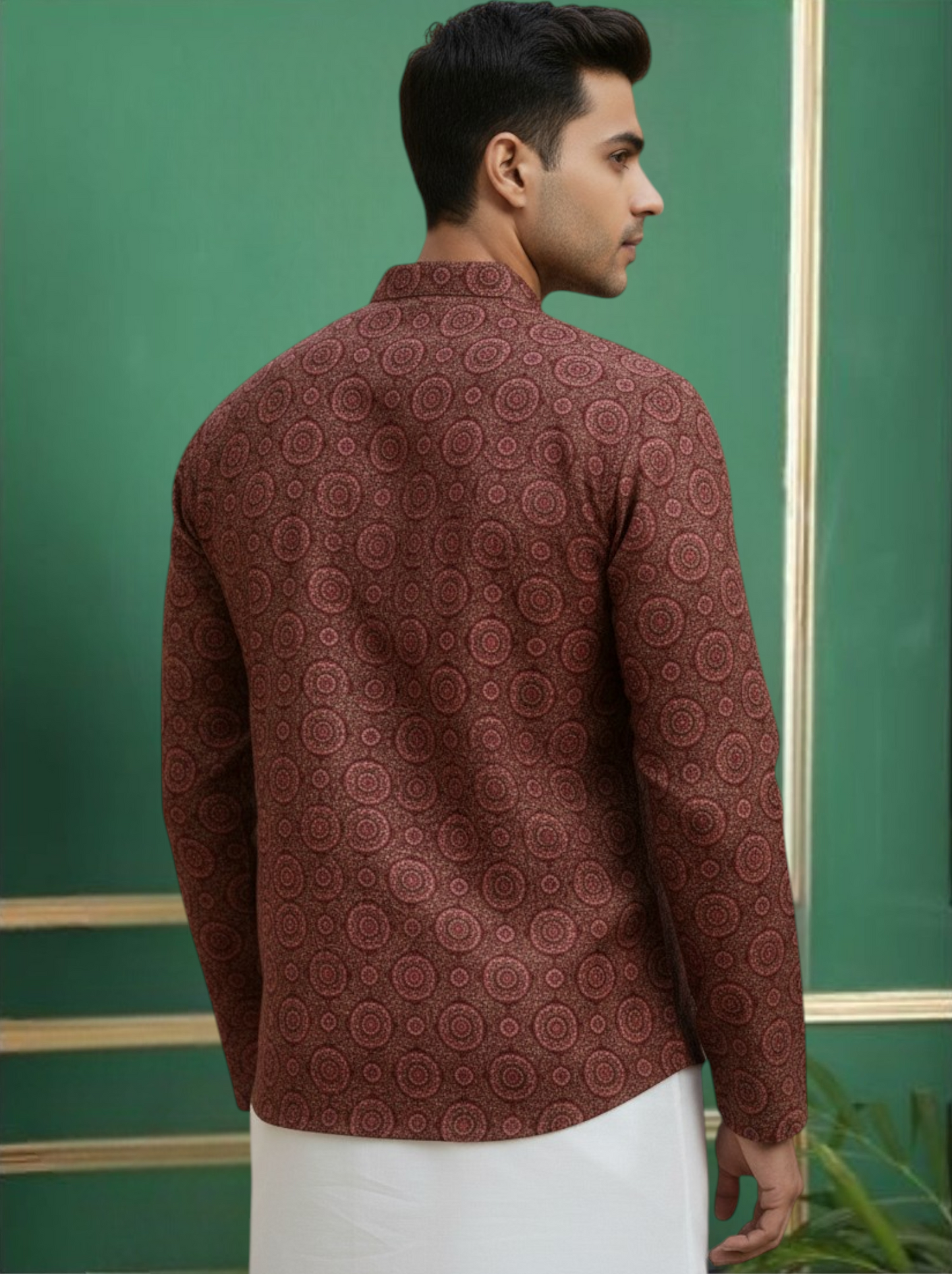 Tattva Men Printed Super Short Kurta