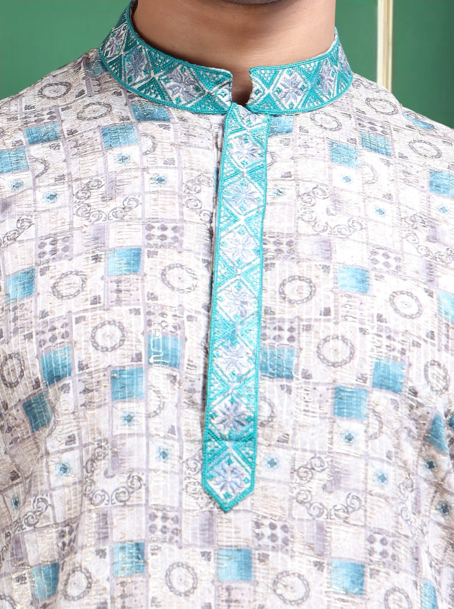 Tattva Men Empire Sequinned Kurta with Pyjamas