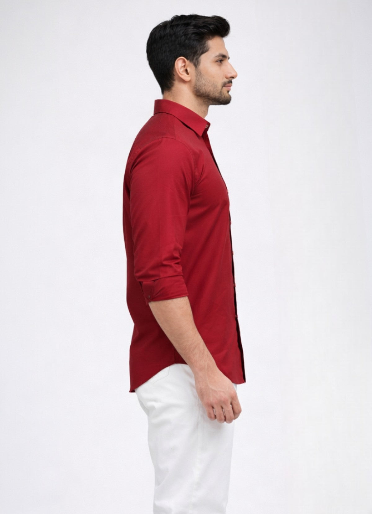 Tattva Men Solid Premium Polyester Casual Shirt
