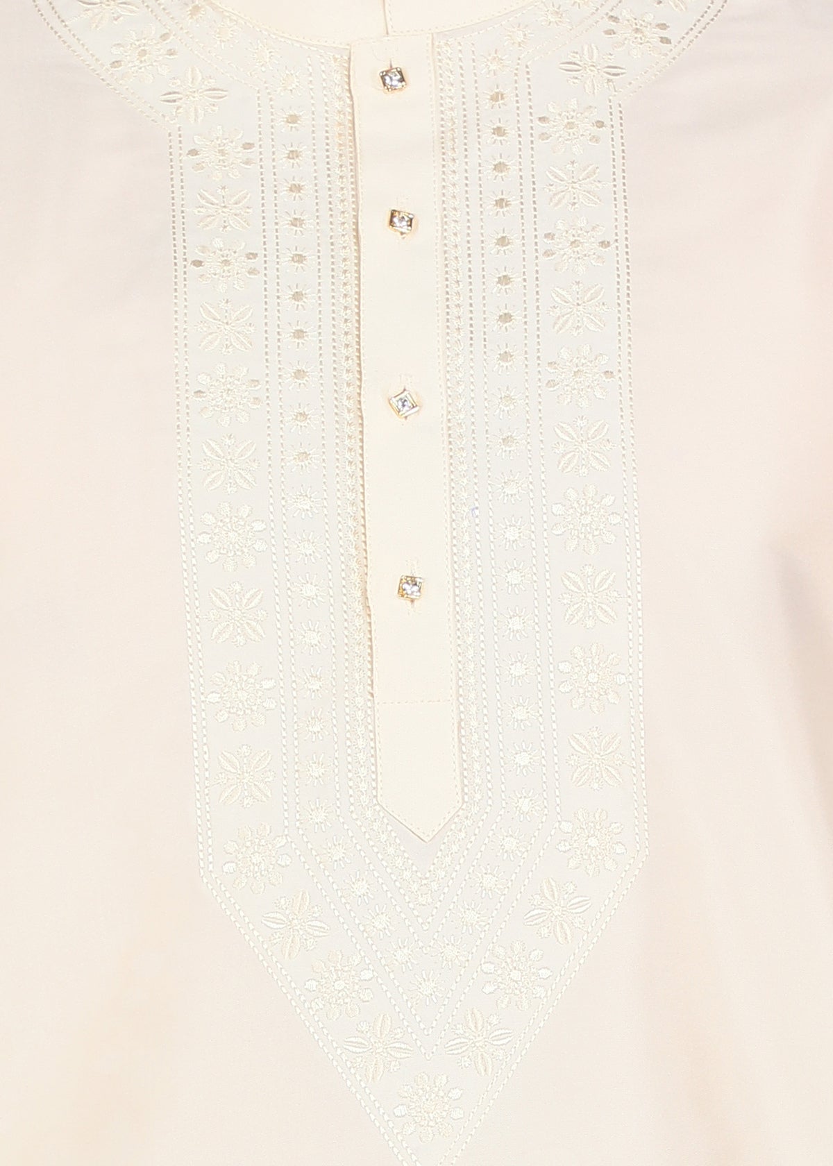 Tattva Men Cream Colored Short Kurta