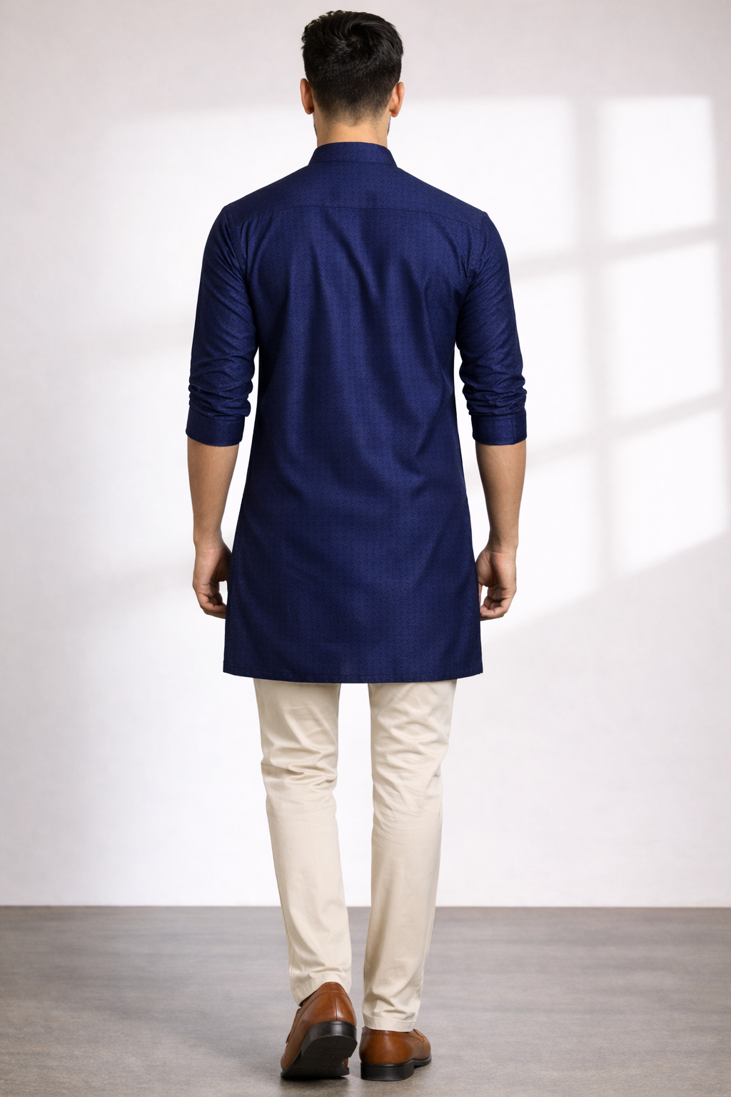 Tattva Men Printed Thread Work Kurta