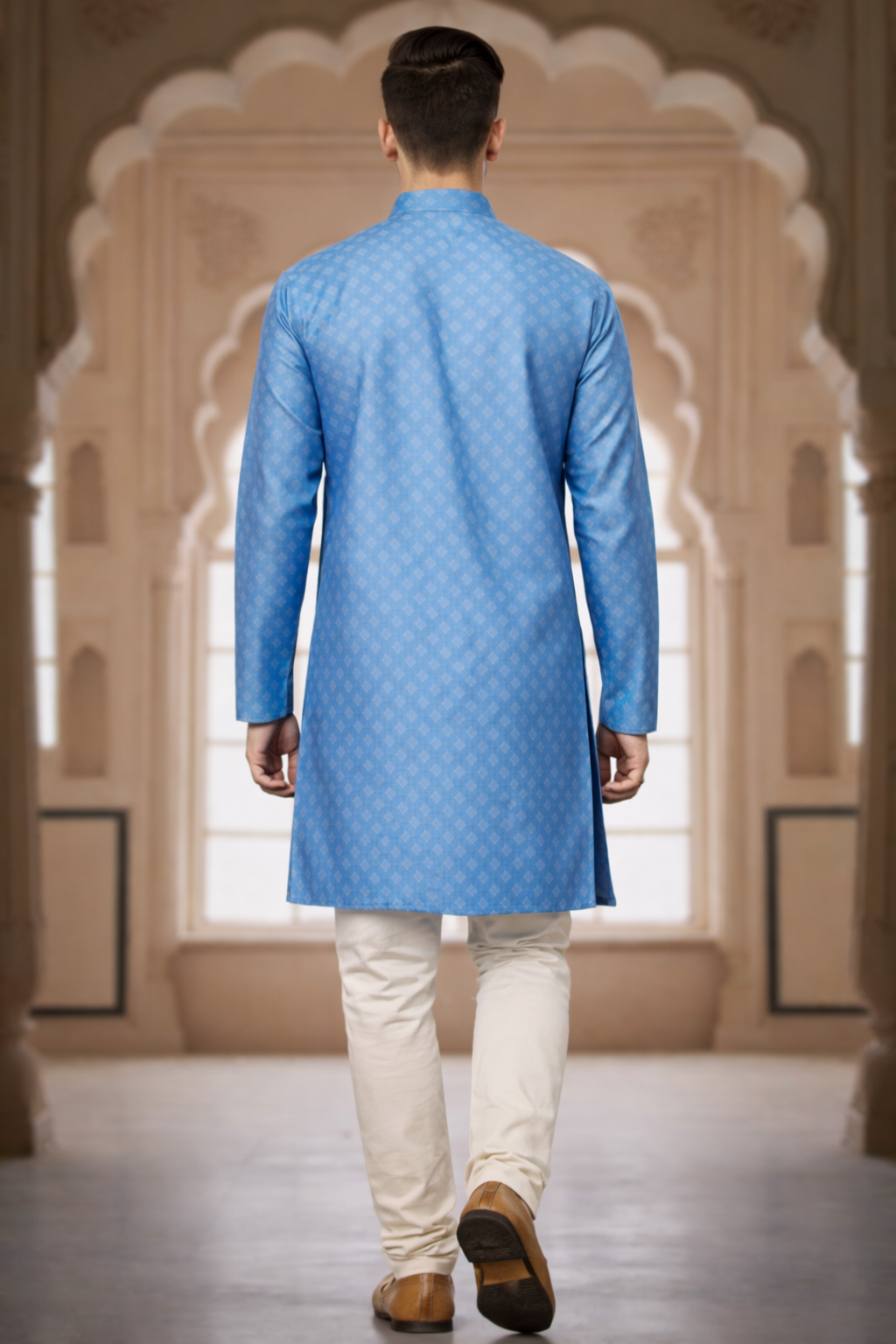 Tattva Men Printed Thread Work Kurta