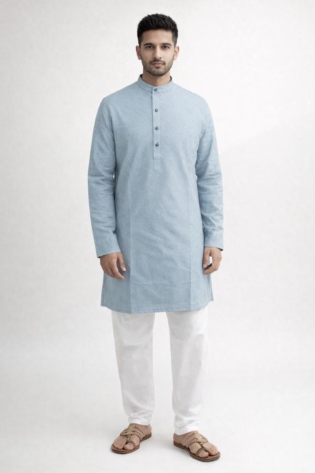 Tattva Men Thread Work Kurta