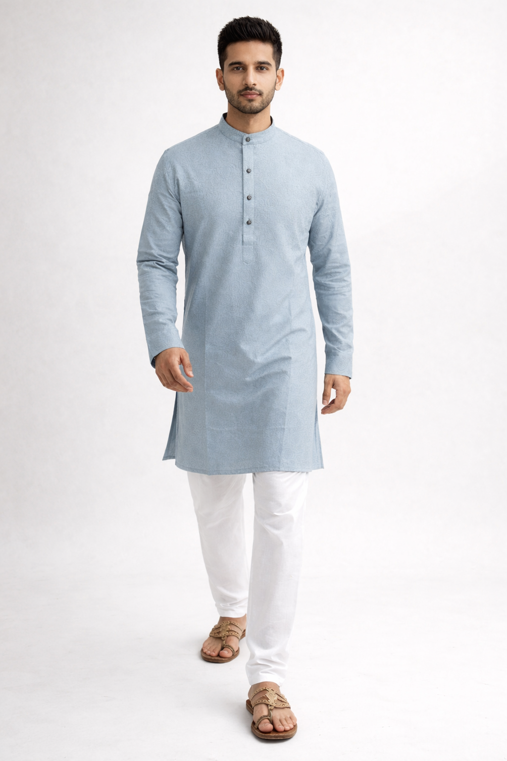 Tattva Men Thread Work Kurta