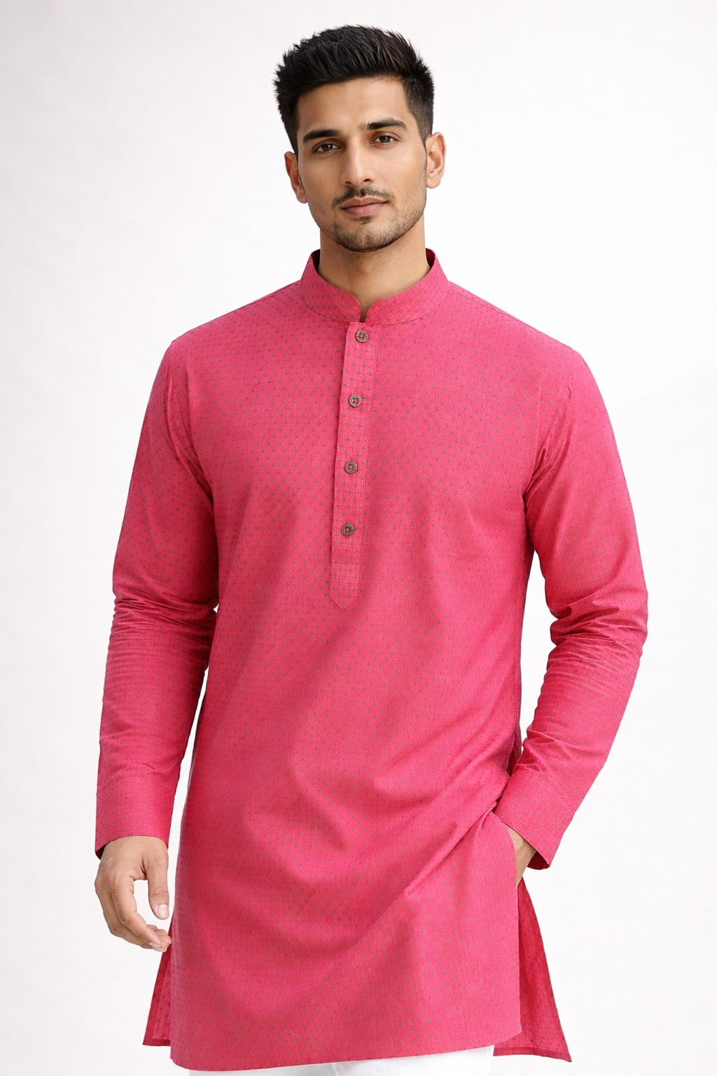 Tattva Men Tribal Thread Work Kurta