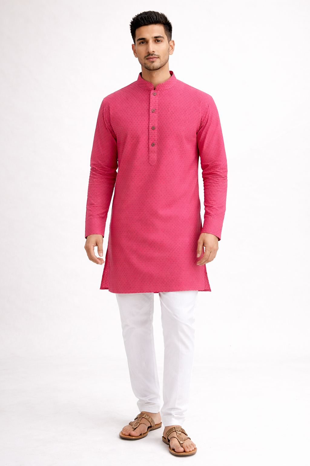Tattva Men Tribal Thread Work Kurta