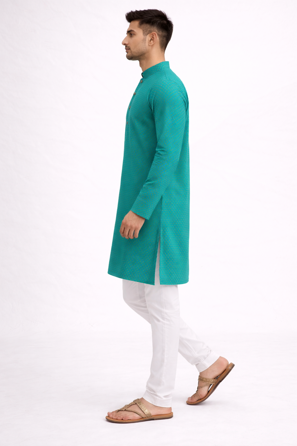 Tattva Men Tribal Thread Work Kurta