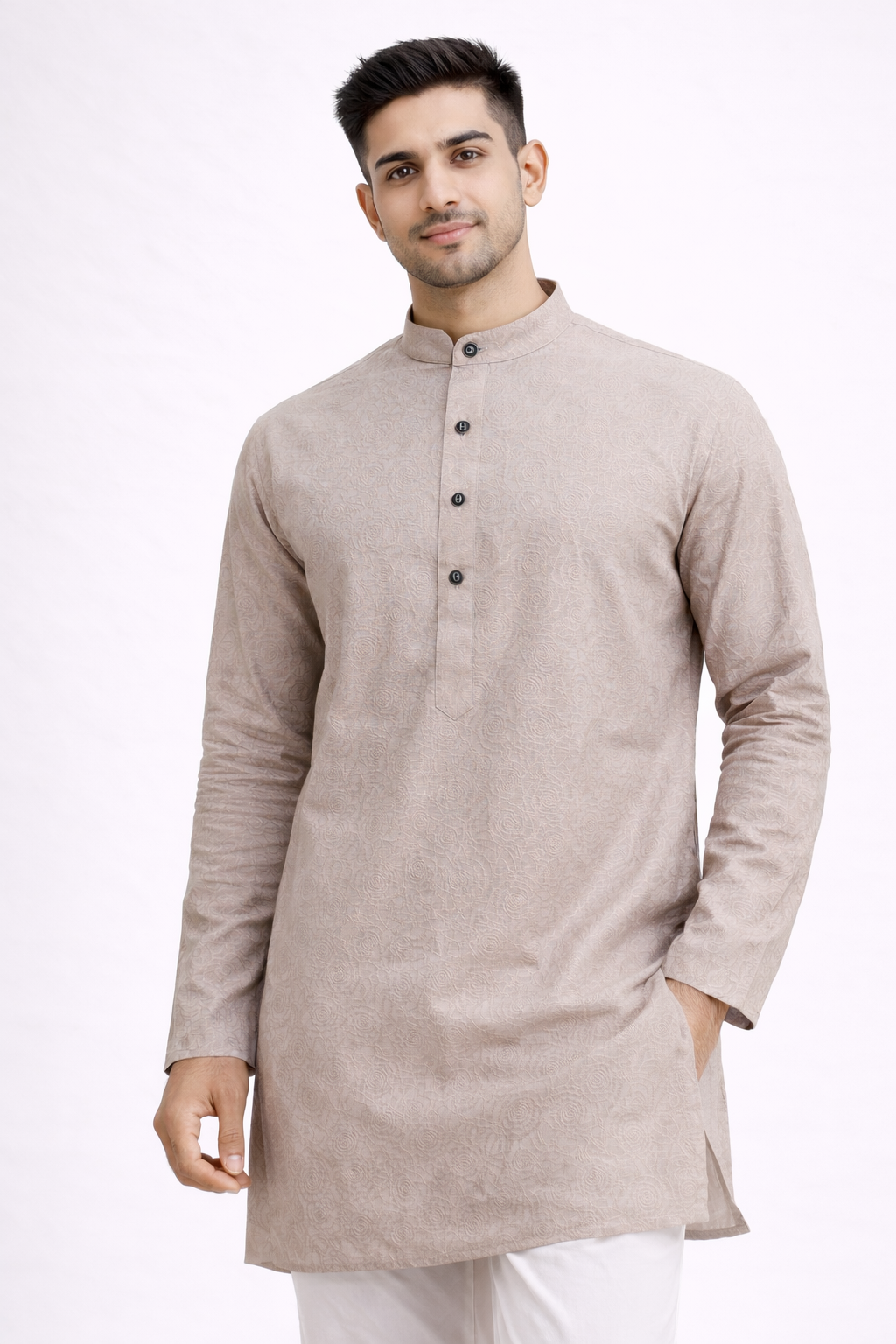 Tattva Men Thread Work Kurta