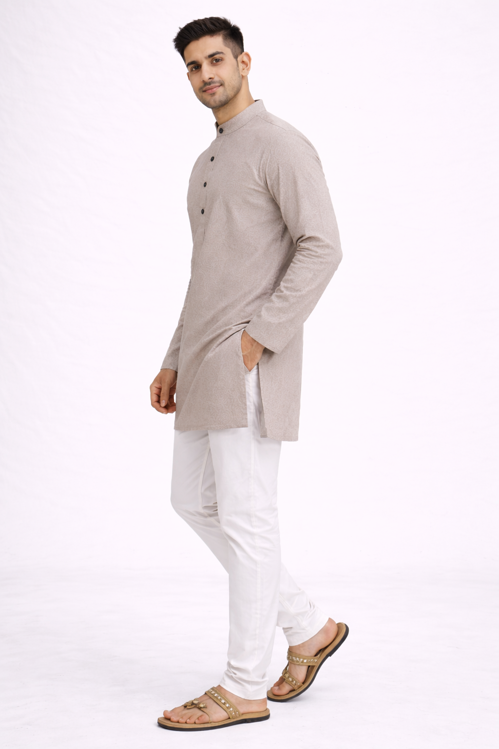 Tattva Men Thread Work Kurta