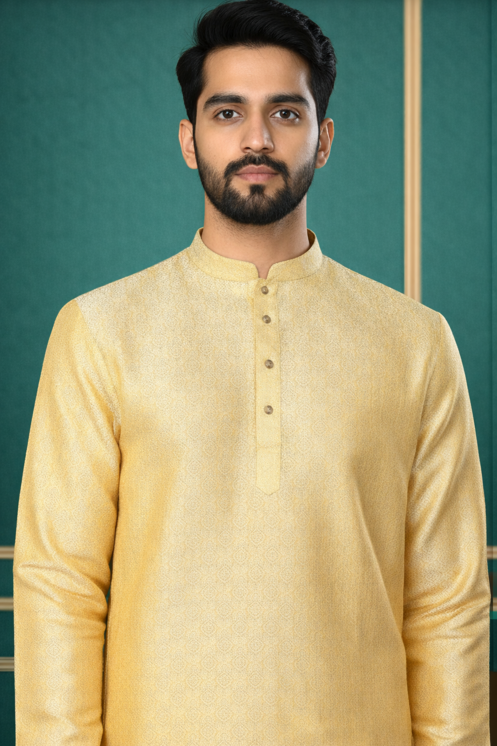 Tattva Men Ethnic Motifs Printed Mandarin Collar Straight Kurta