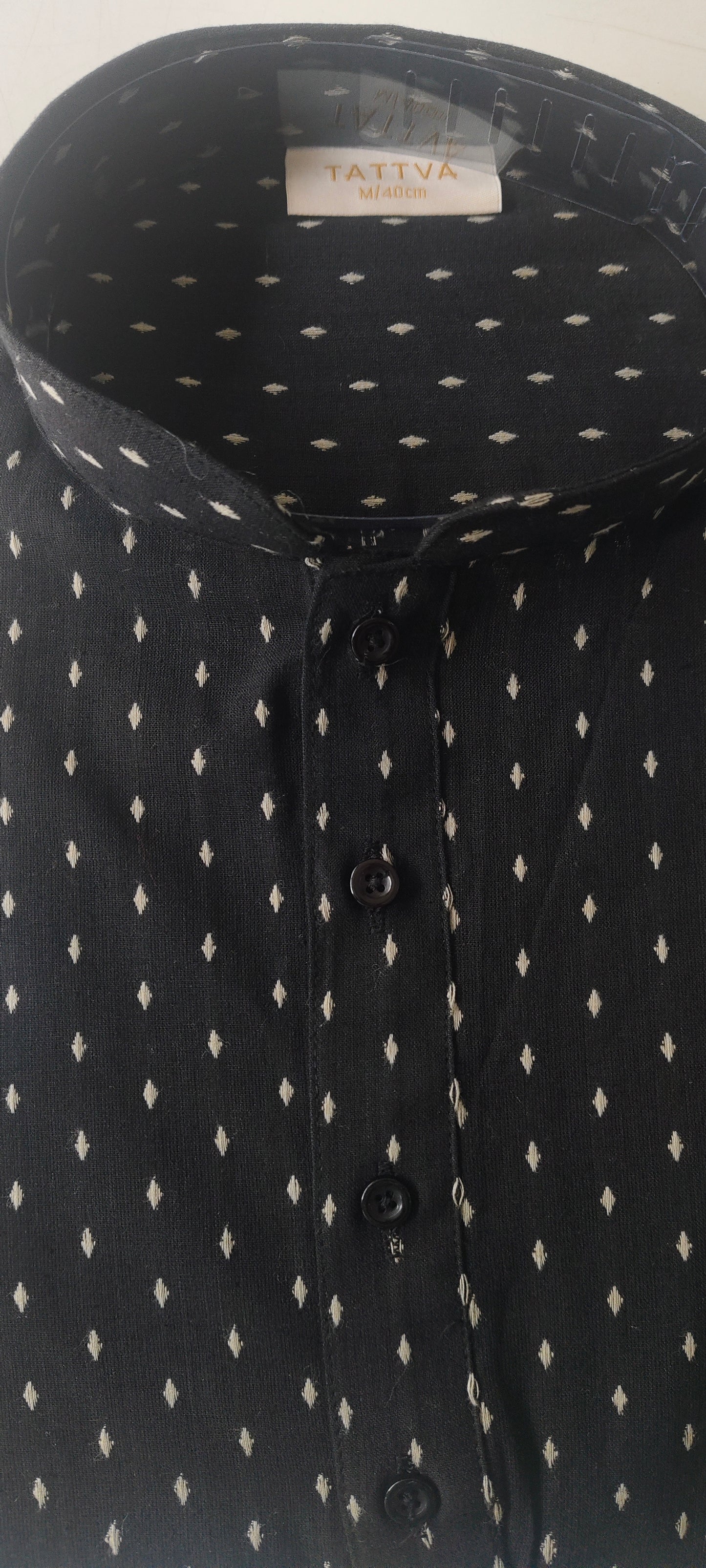 Tattva Woven Design Thread Work Super Short Kurta