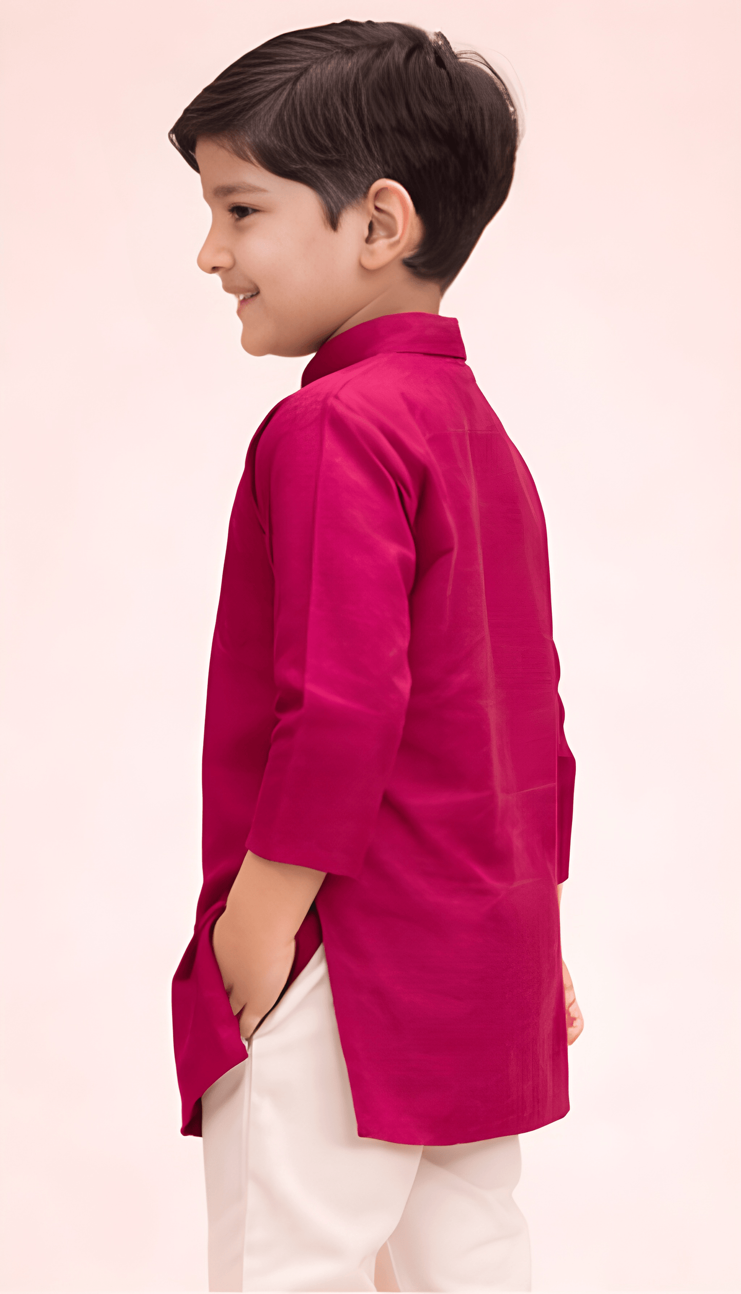TATTVA Boys Cotton Solid Ethnic Kurta