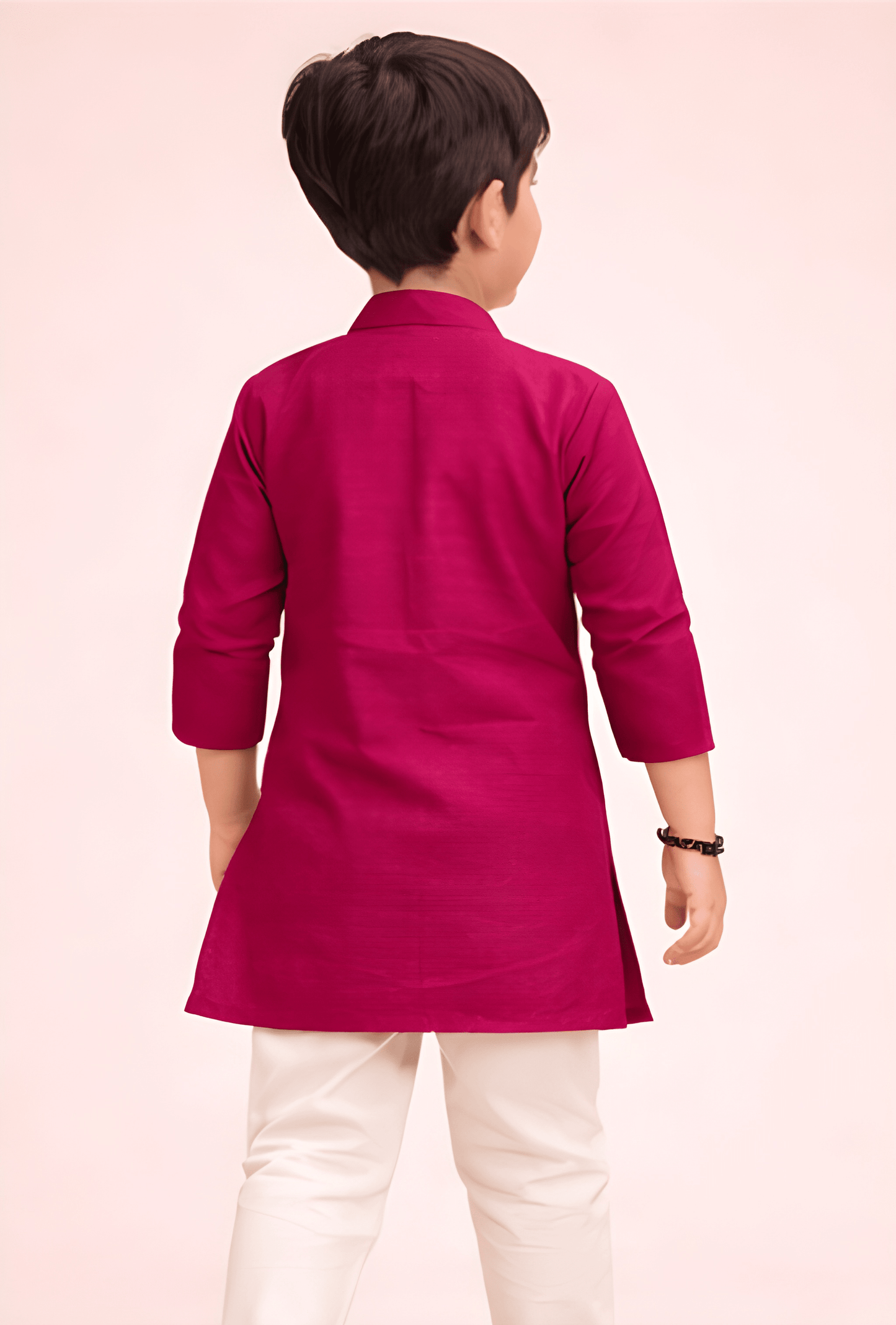 TATTVA Boys Cotton Solid Ethnic Kurta