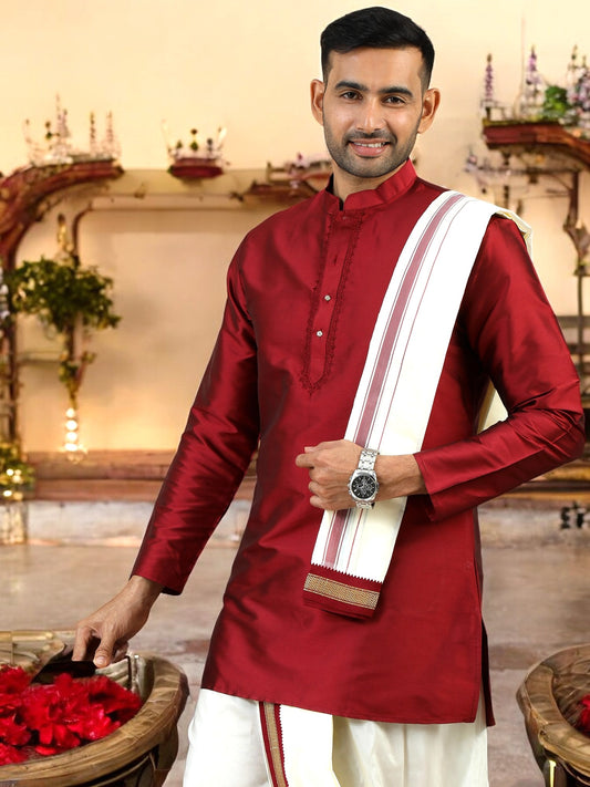 Tattva Art Silk Ethnic Kurta Set