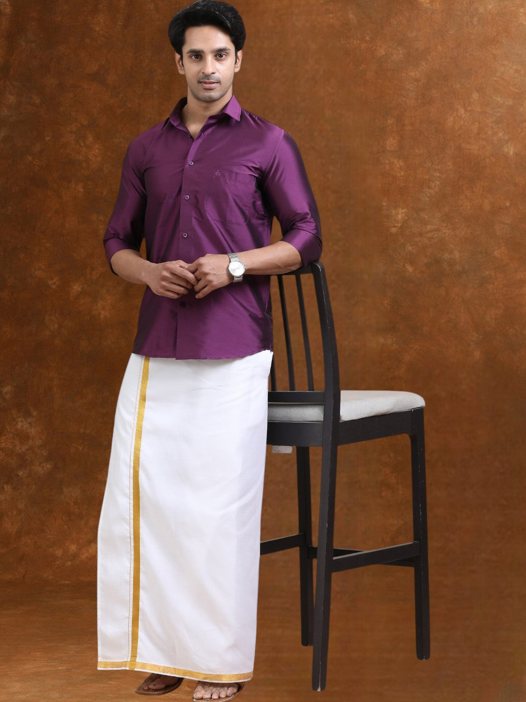 Tattva Men Classic Slim Fit Casual Shirt