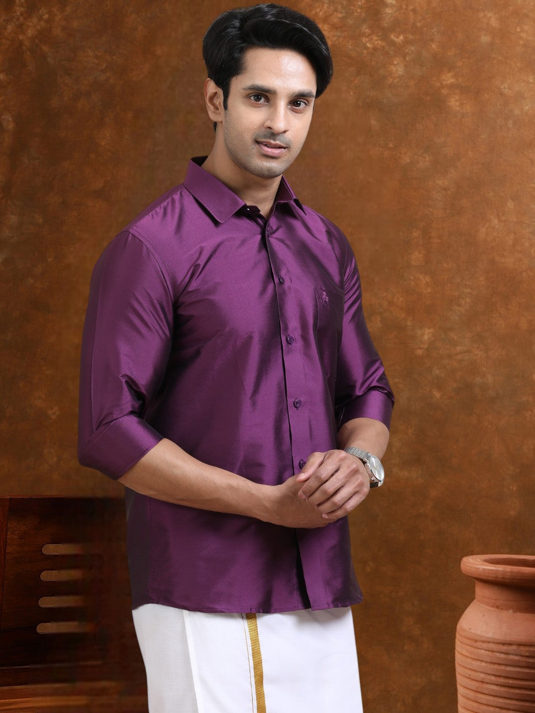 Tattva Men Classic Slim Fit Casual Shirt