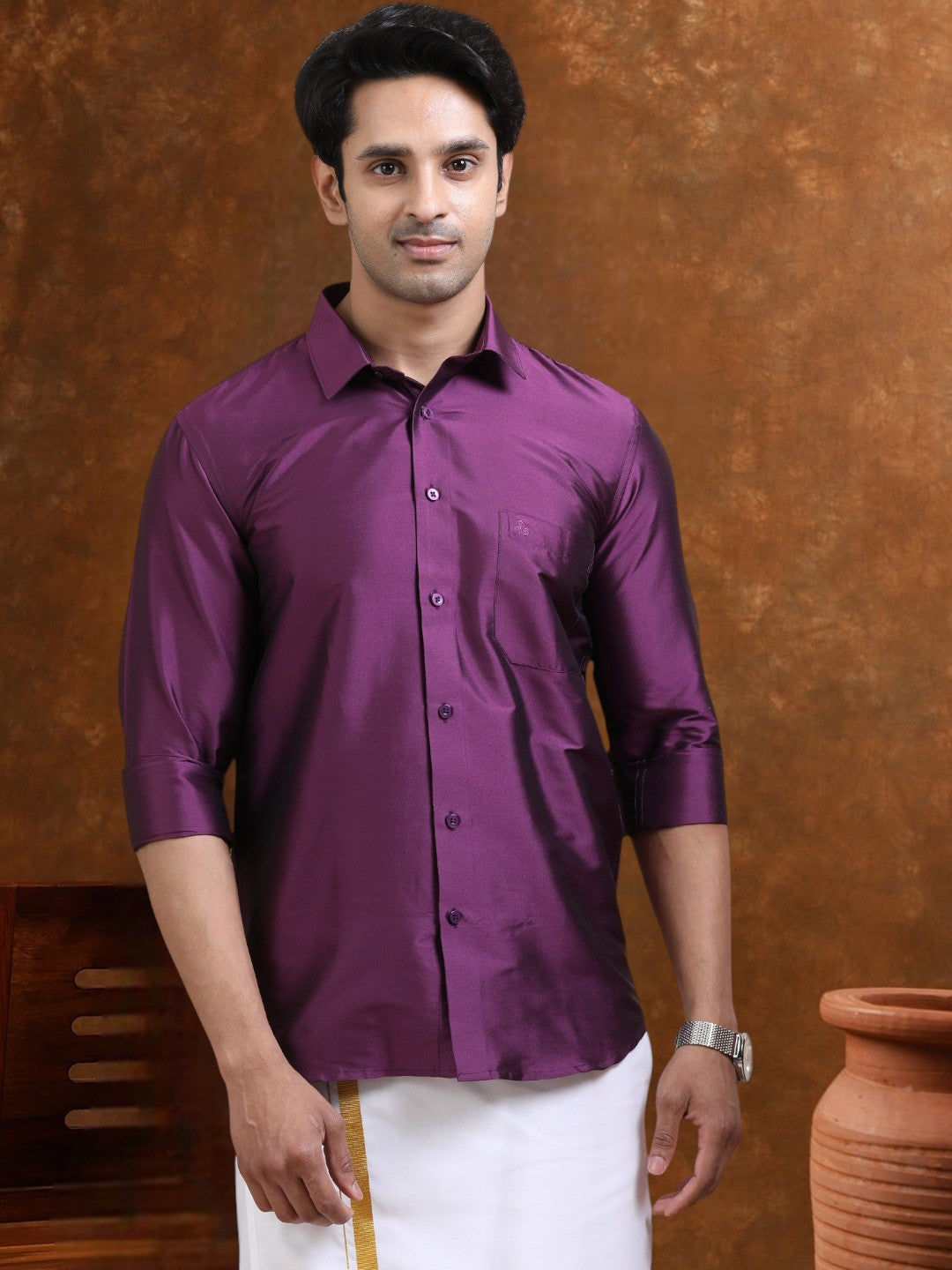 Tattva Men Classic Slim Fit Casual Shirt