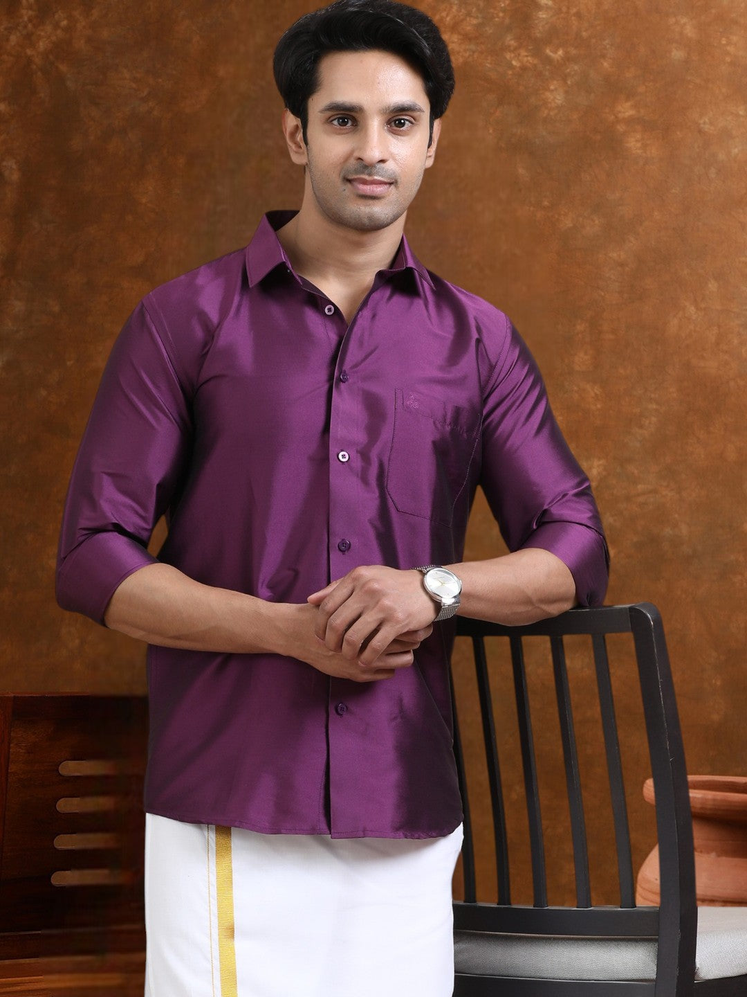 Tattva Men Classic Slim Fit Casual Shirt