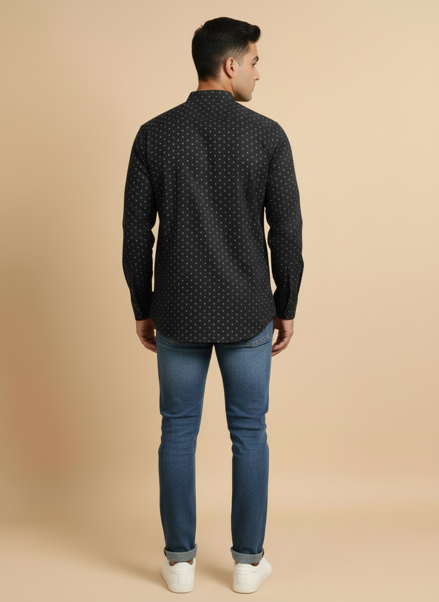 Tattva Woven Design Thread Work Super Short Kurta