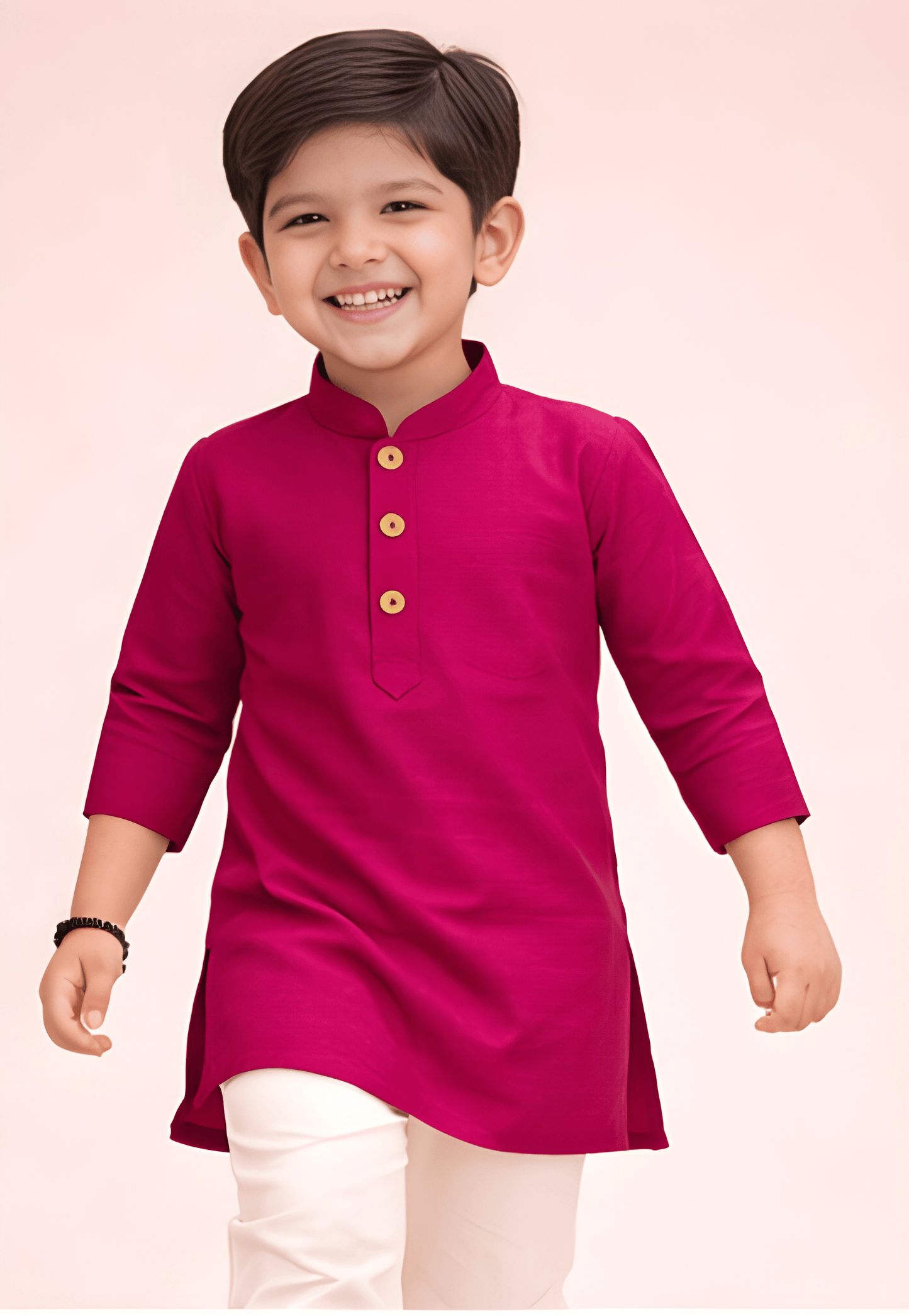 TATTVA Boys Cotton Solid Ethnic Kurta
