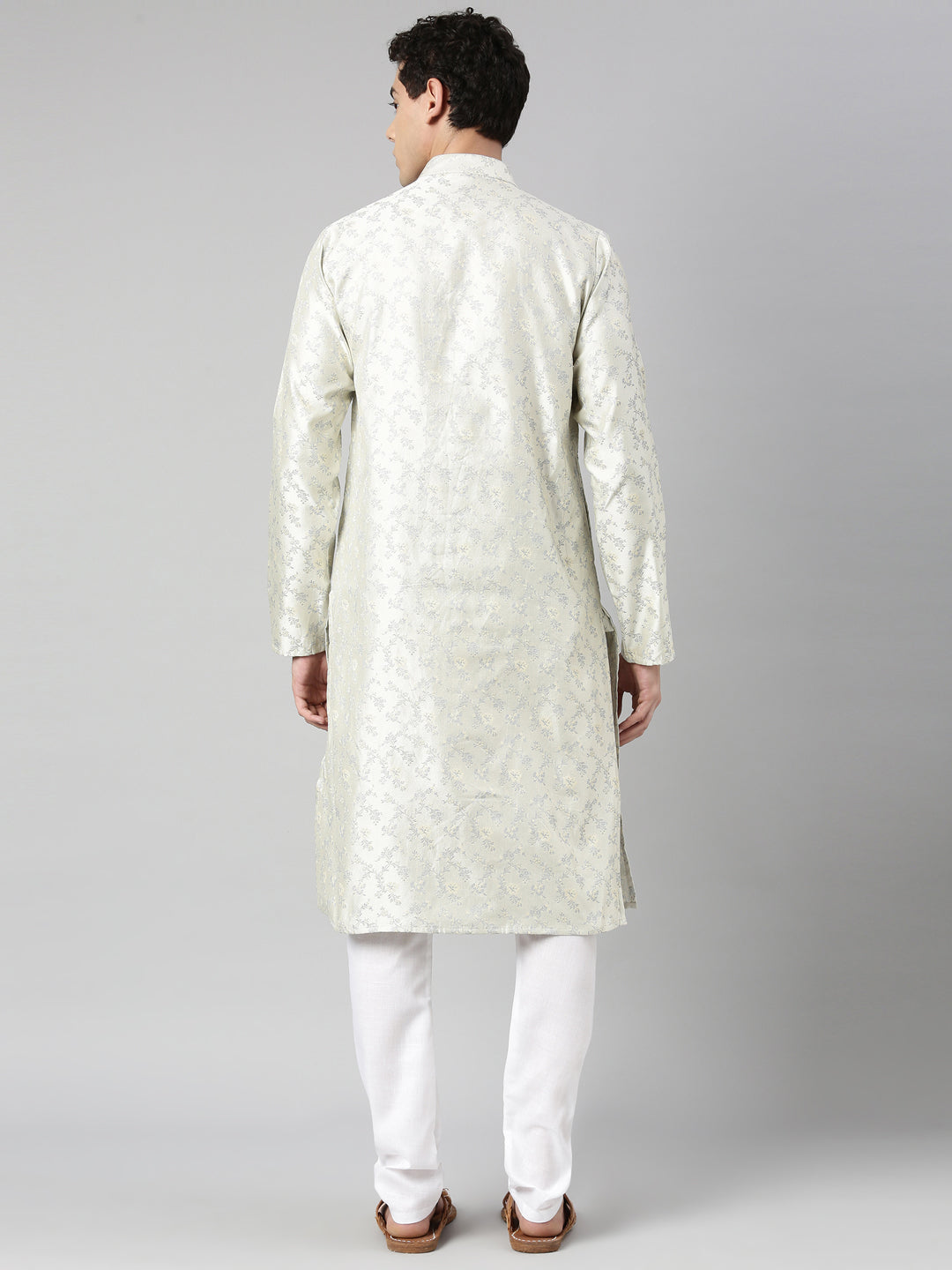 Men's Stylish Cream color Long Kurta