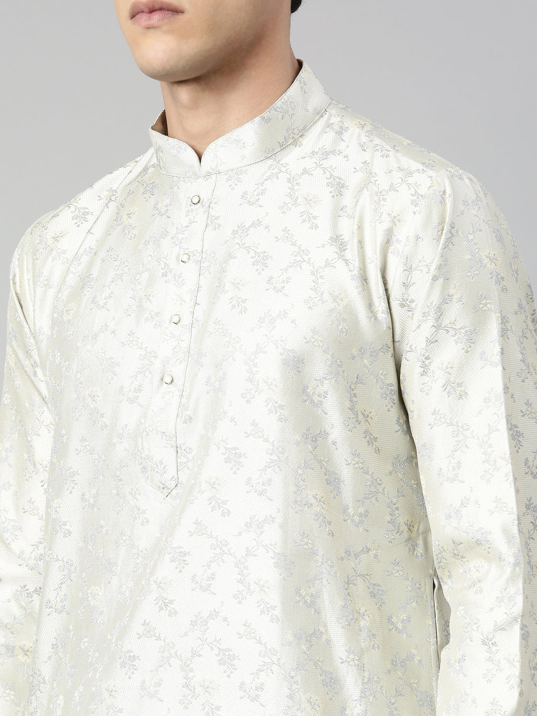 Men's Stylish Cream color Long Kurta