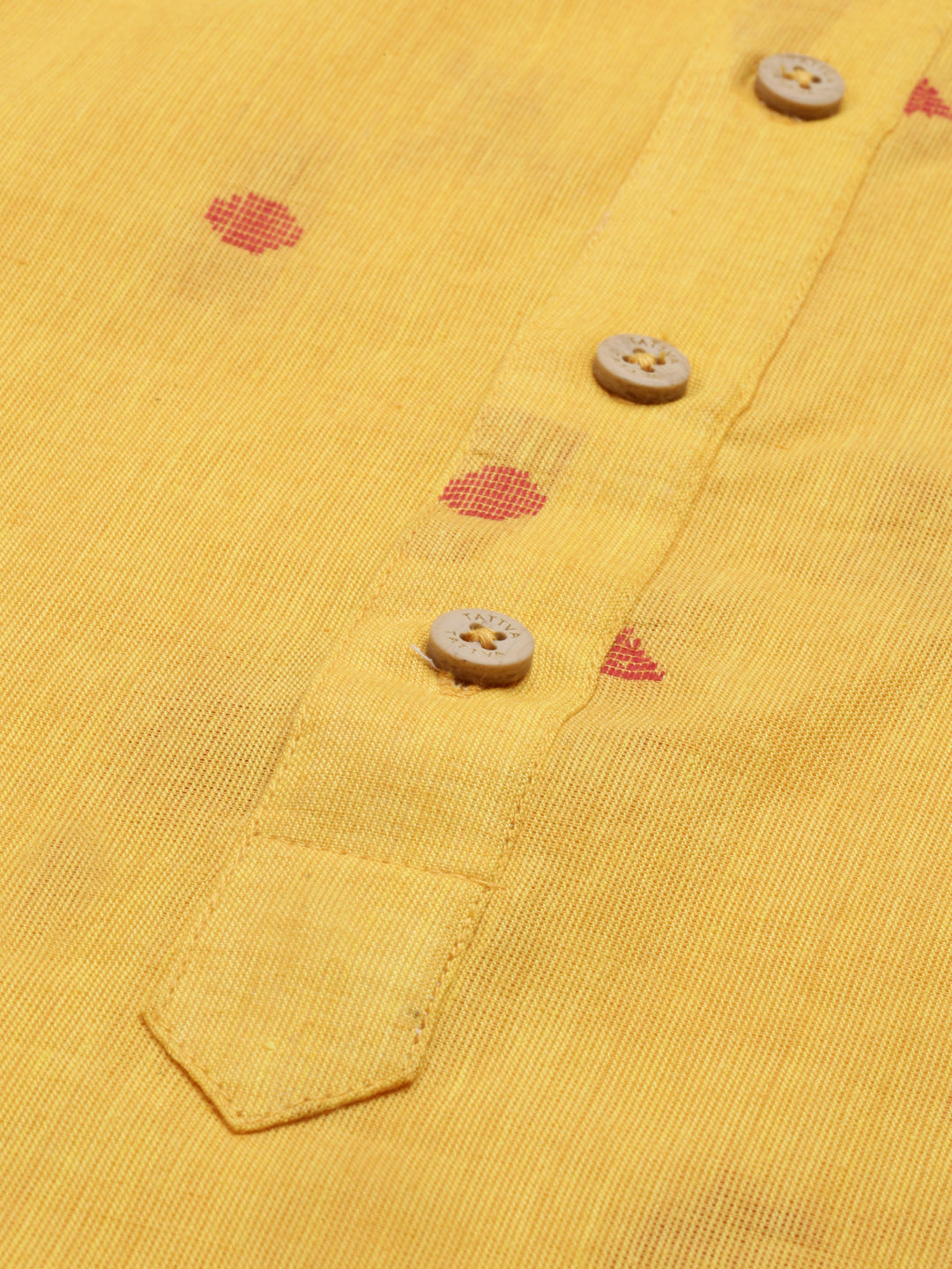 Tattva Yellow colour Cotton Straight Cotton Kurta