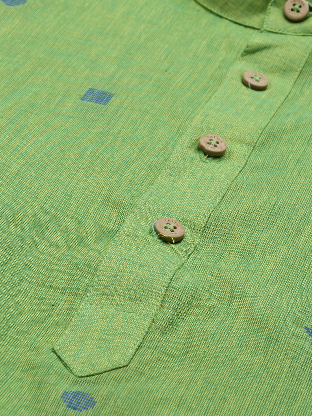 Tattva Green colour Cotton Straight Cotton Kurta