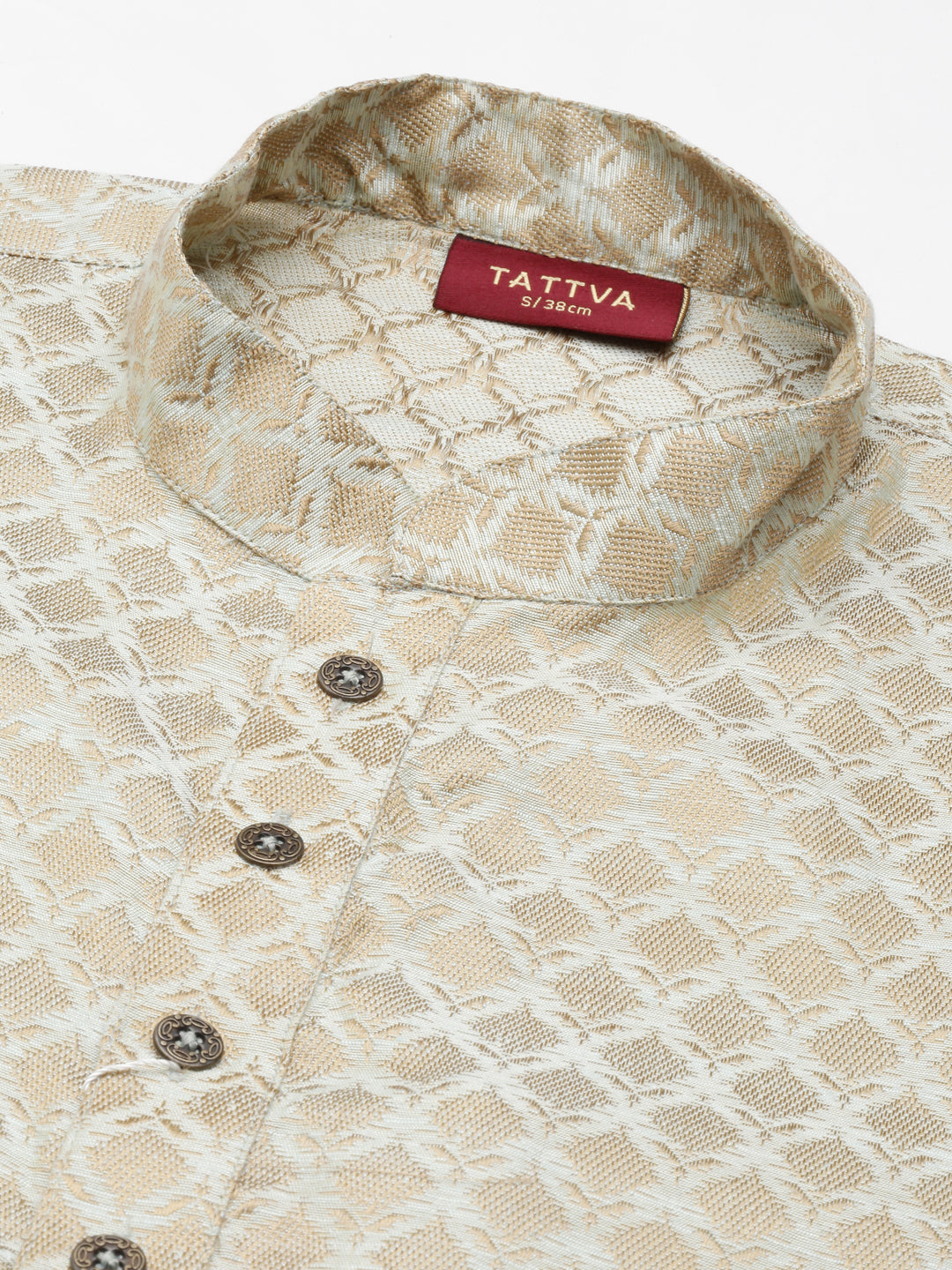 Buy Tattva Olive Long Kurta with Mandarin Collar - Quality Product -  Tattva.Life
