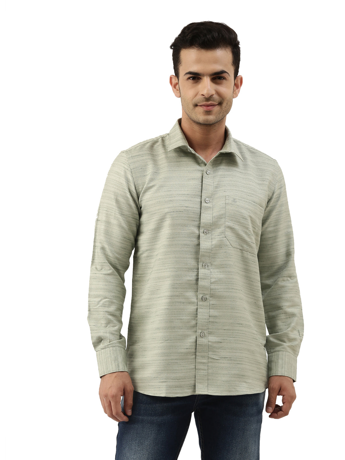 Buy Grey Cotton Slim Fit Solid Party Shirt - Tattva.Life
